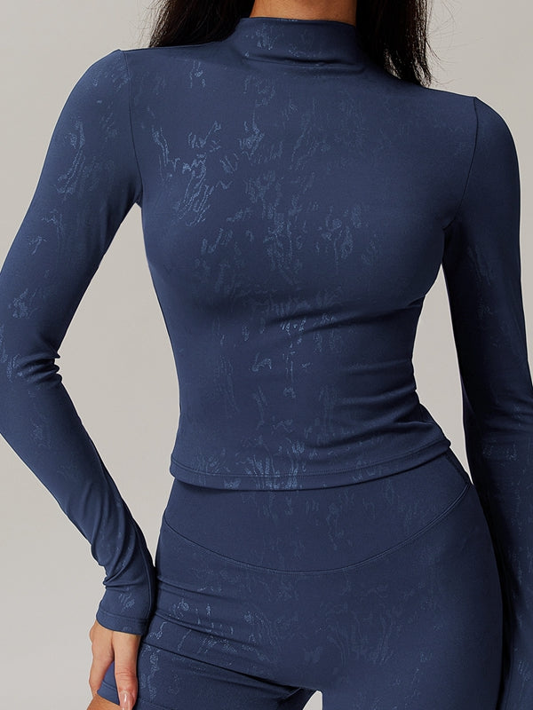 ZASUWA Women's Sexy Hot Stamped Print Long Sleeve Tops - Perfect for Night Out, Party & Date Night