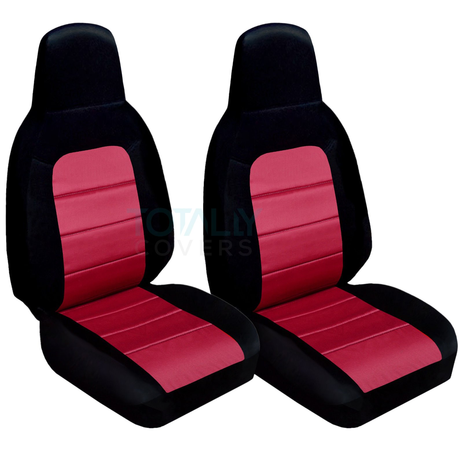 Premium Custom Fit Seat Covers for 2006-2015 Mazda MX-5 Miata - 22 Color Options (Black/Burgundy) | Airbag & Seat Belt Compatible | Perfect for Road Trips & Daily Commuting