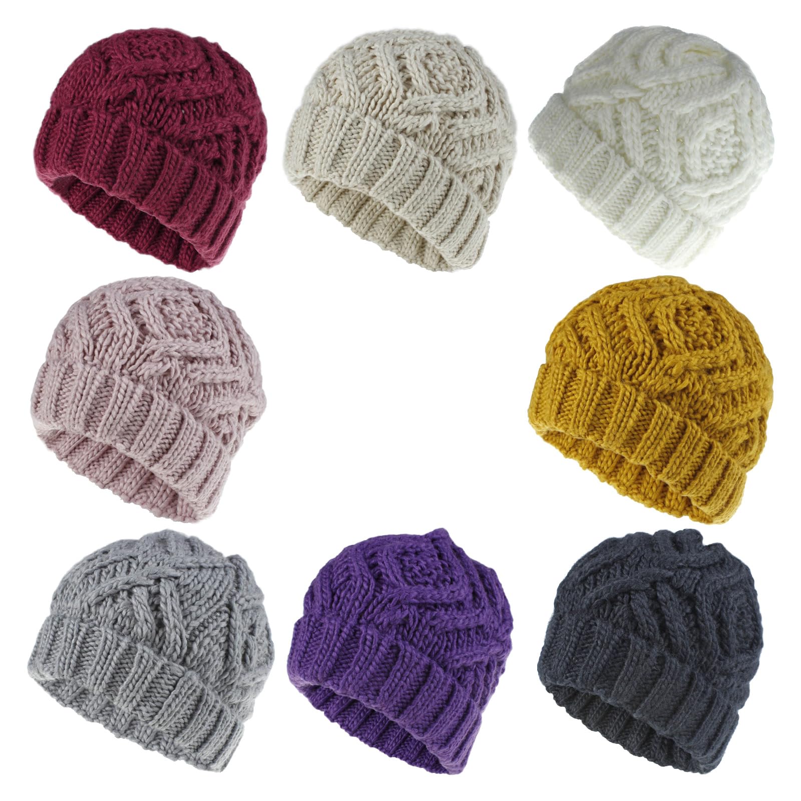 Laurel & Mason Women's Knitted Beanie Hat - Soft & Warm Winter Beanie for Women, Premium Knit Cuffless Hat, Cozy Cold Weather Accessory - Perfect for Skiing, Snowboarding & Outdoor Activities