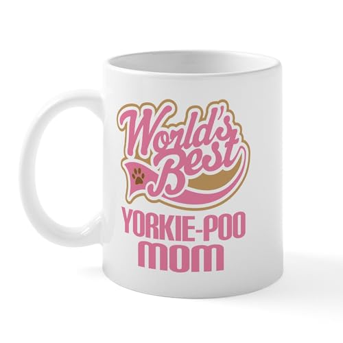 White - Yorkie Poo Dog Mom Mug