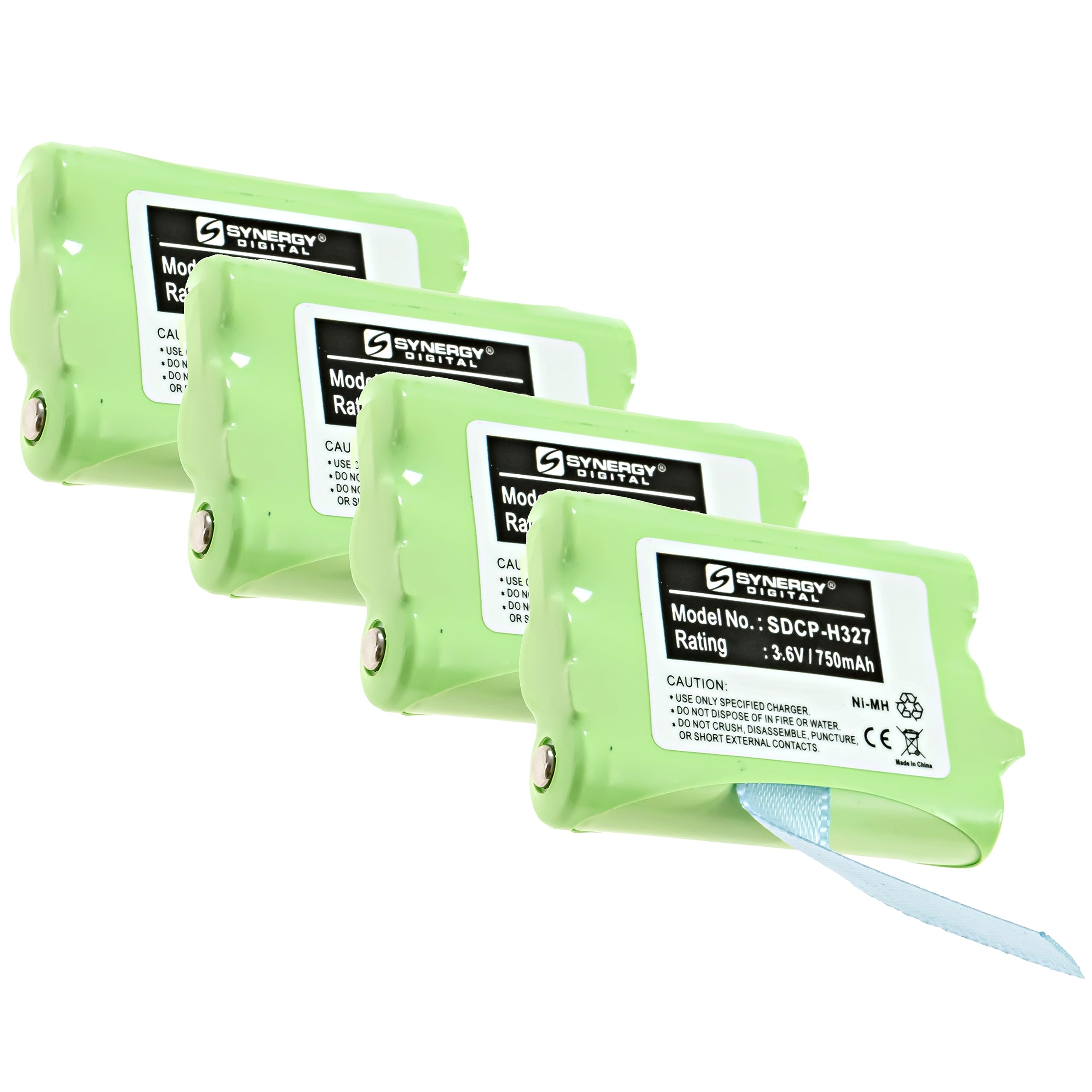 Synergy Digital Rechargeable Cordless Phone Batteries - 4 Pack Ni-MH 3.6V 750mAh Replacement Batteries for AT&T E2125 Cordless Phones | Perfect for Home & Office Communication Devices