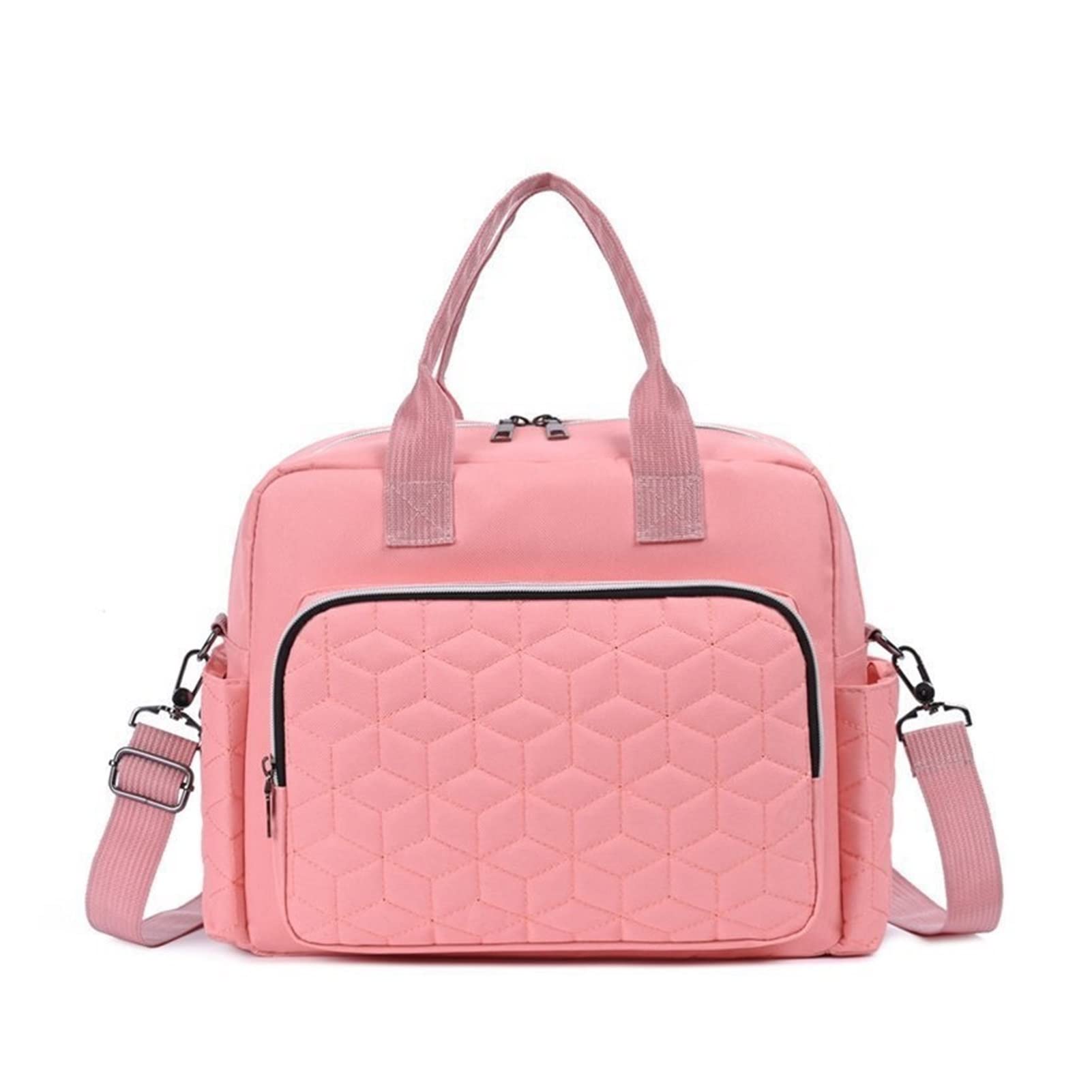 **Waterproof Baby Diaper Backpack for Moms - Large Travel Nappy Bag with Wet/Dry Pockets, Pink - Perfect for Daycare, Travel & On-the-Go Diaper Changes**