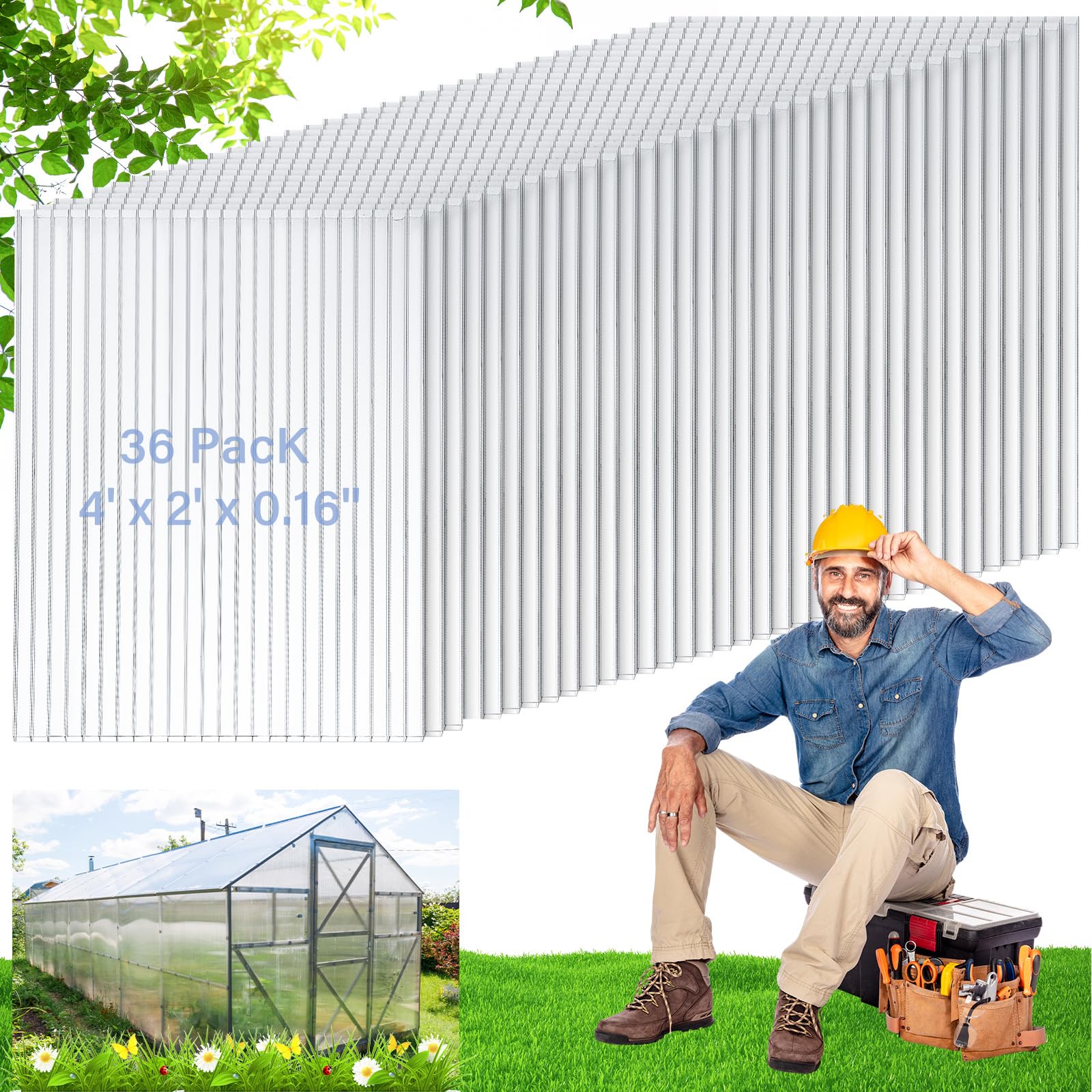 Tatuo 24 Pack 4'x2'x0.16