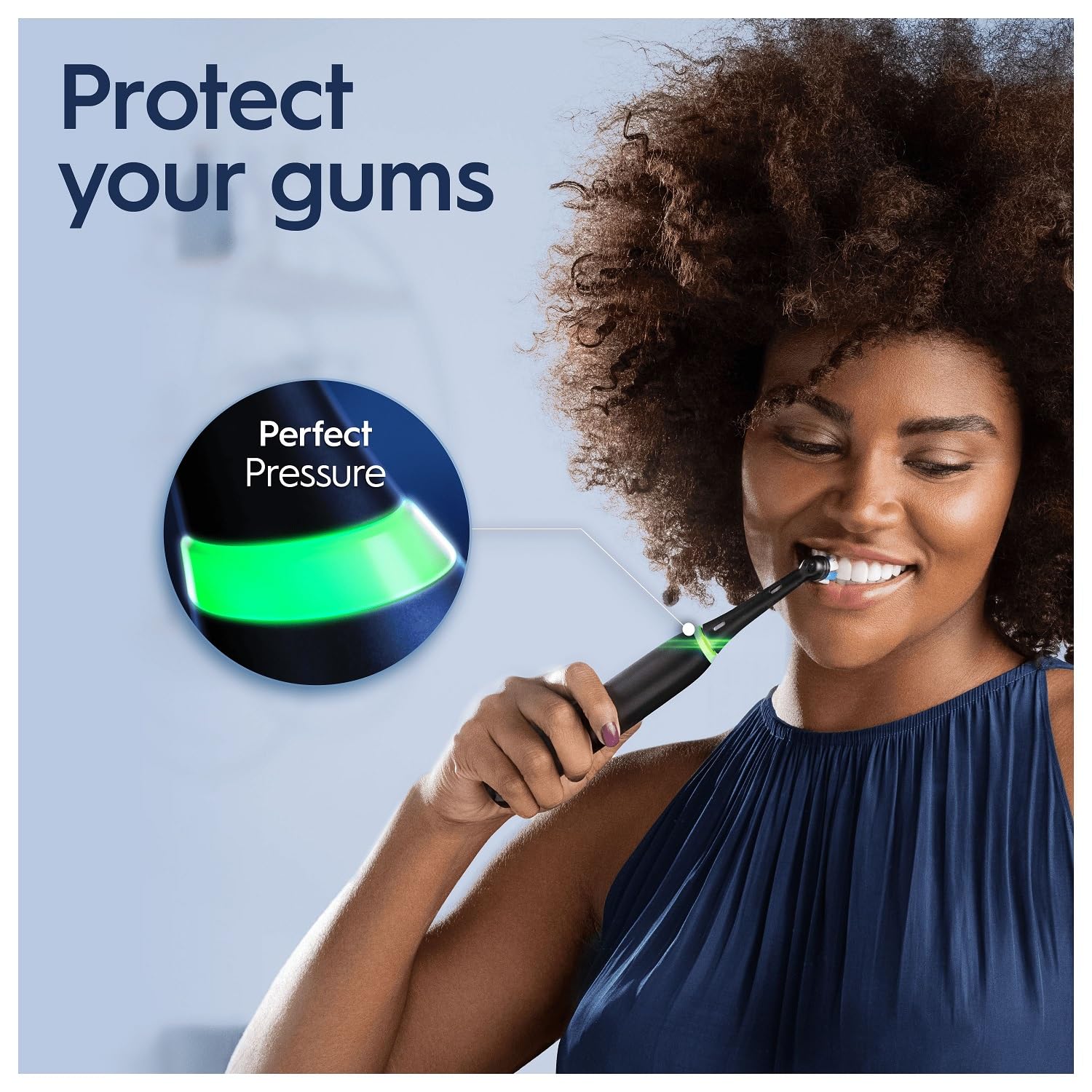 Oral-B iO5 Electric Toothbrush for Adults - 5 Cleaning Modes with Teeth Whitening, Includes 1 Brush Head & Travel Case, UK 2-Pin Plug (Black) - Perfect for Home Use, Travel & Daily Oral Care