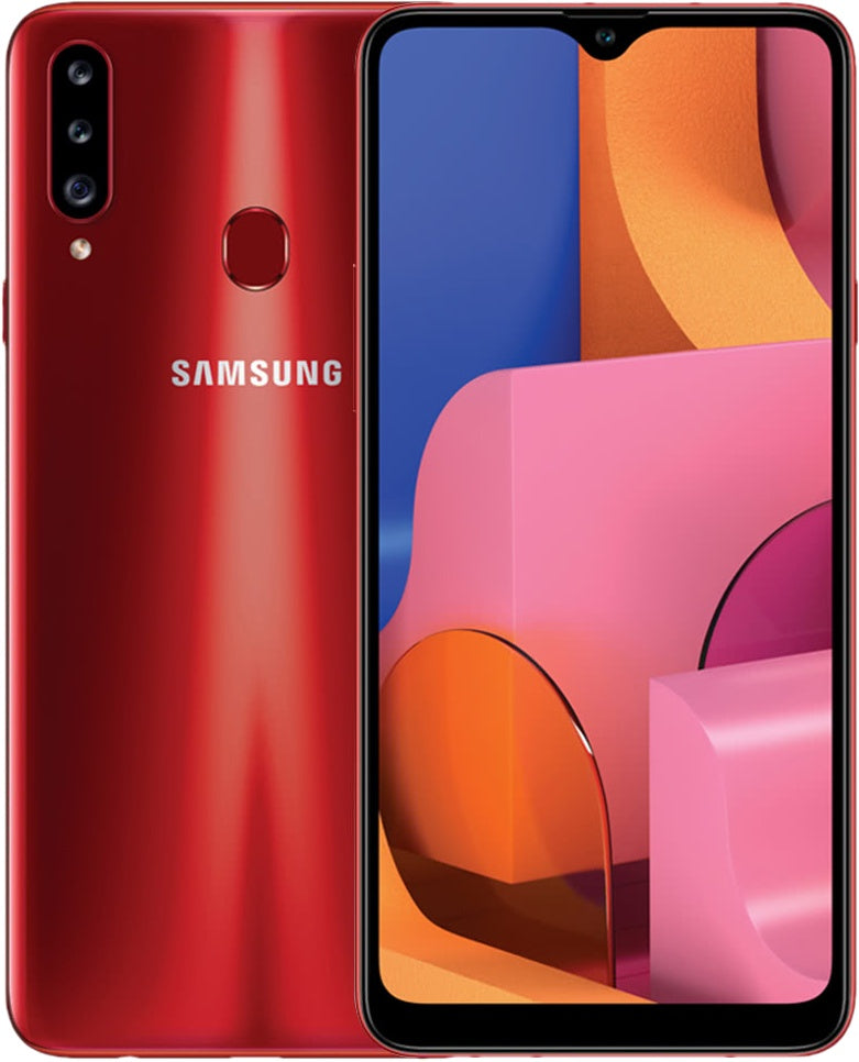 Unlocked Samsung Galaxy A20s 32GB Smartphone - Red (GSM Compatible) - Perfect for Travel, Business & Everyday Use
