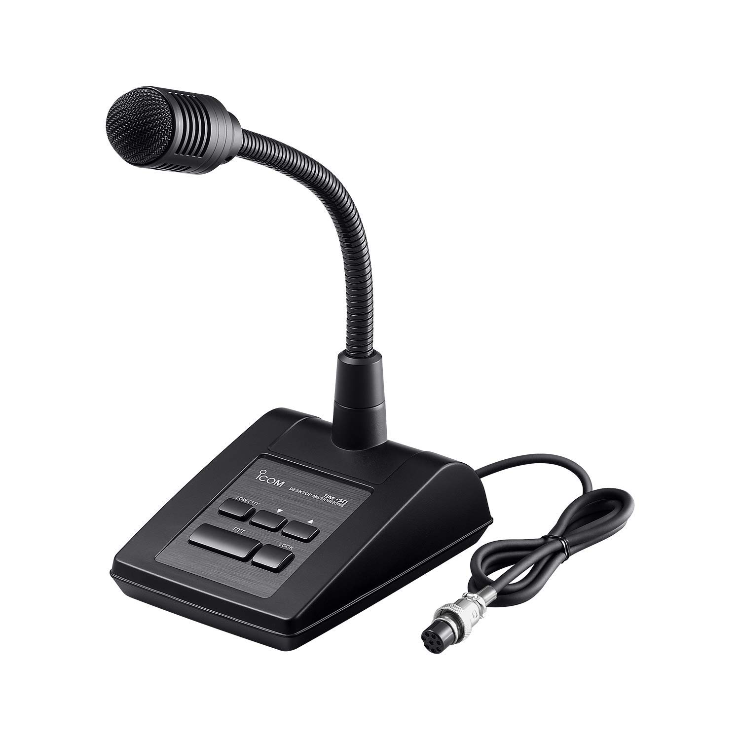 ICOM SM-50 Professional Desktop Microphone for Ham Radio & Communication - Perfect for Home Office, Studio, and Emergency Operations