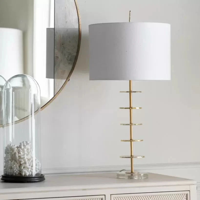 Grace Table Lamp by Huck & Peck - Modern Bedside Lamp with USB Port, Perfect for Bedroom, Living Room & Office Nightstand Lighting