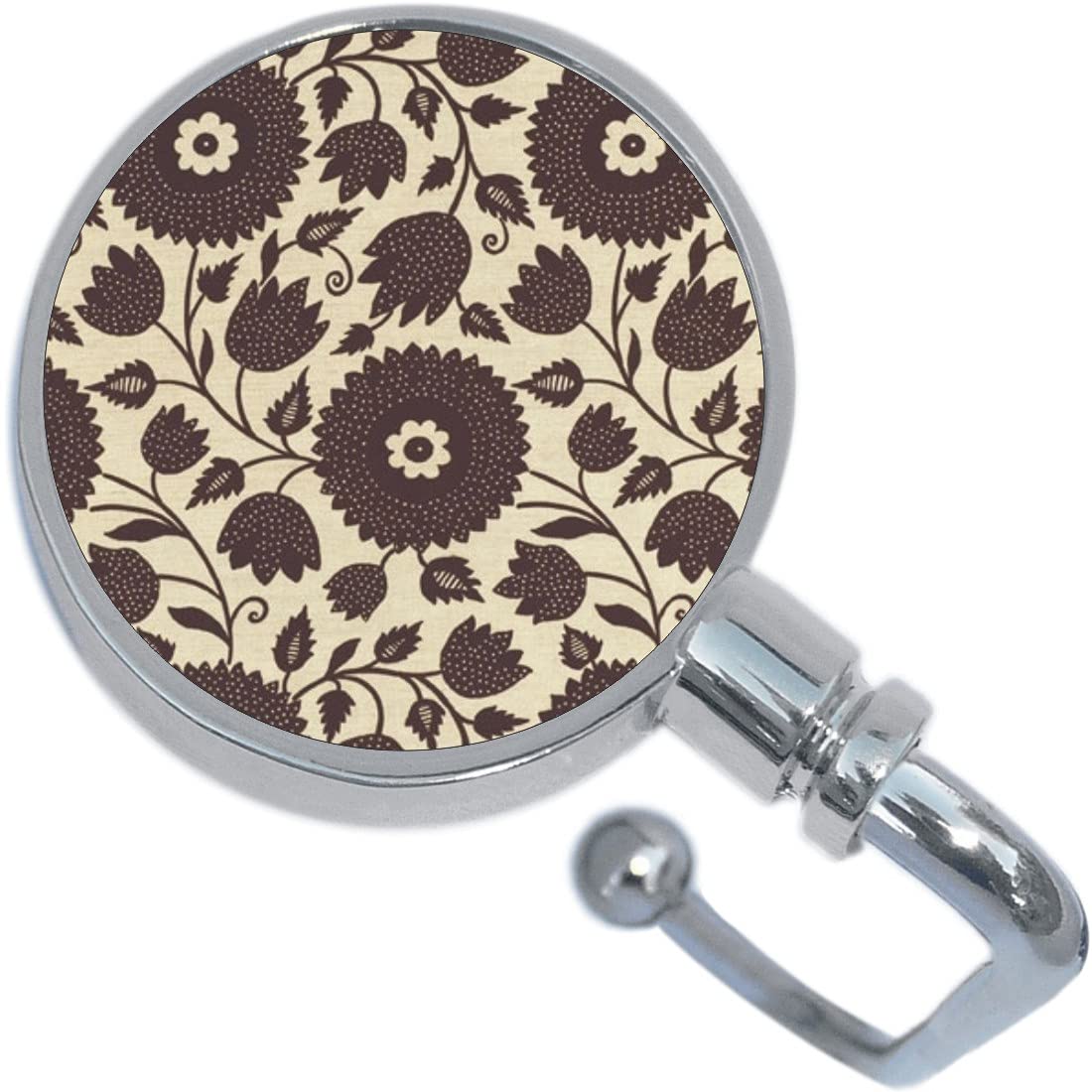 New Charms Flower Pattern Purse Hanger - Stylish Handbag Hook for Restaurants, Shopping & Travel - Perfect Gift for Women