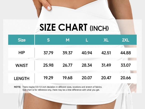 Bsubseach Women's Swim Skirt Bikini Bottoms - Ruffled Skort with Side Tie for Beach & Pool - Perfect for Swimming, Sunbathing & Water Sports