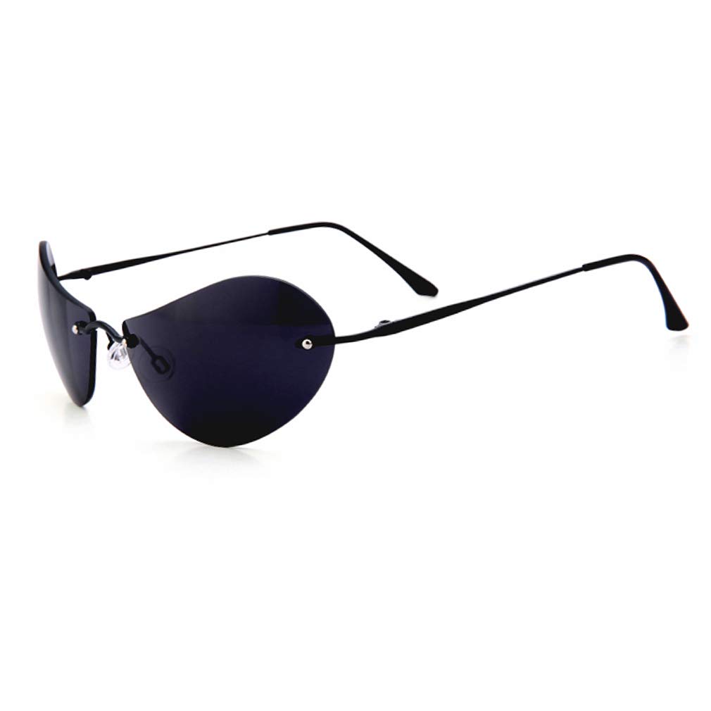 PLOPLO Matrix Sunglasses for Men - Ultralight Rimless Polarized UV Protection - Perfect for Driving, Running & Outdoor Activities