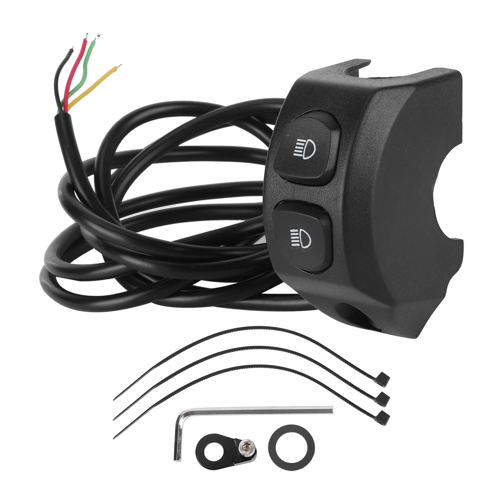 Universal Motorcycle Fog Light Switch - Handlebar Mounted for BMW R1200GS R1250GS F750GS F850GS - Waterproof & Durable for Off-Road & Night Riding Adventures