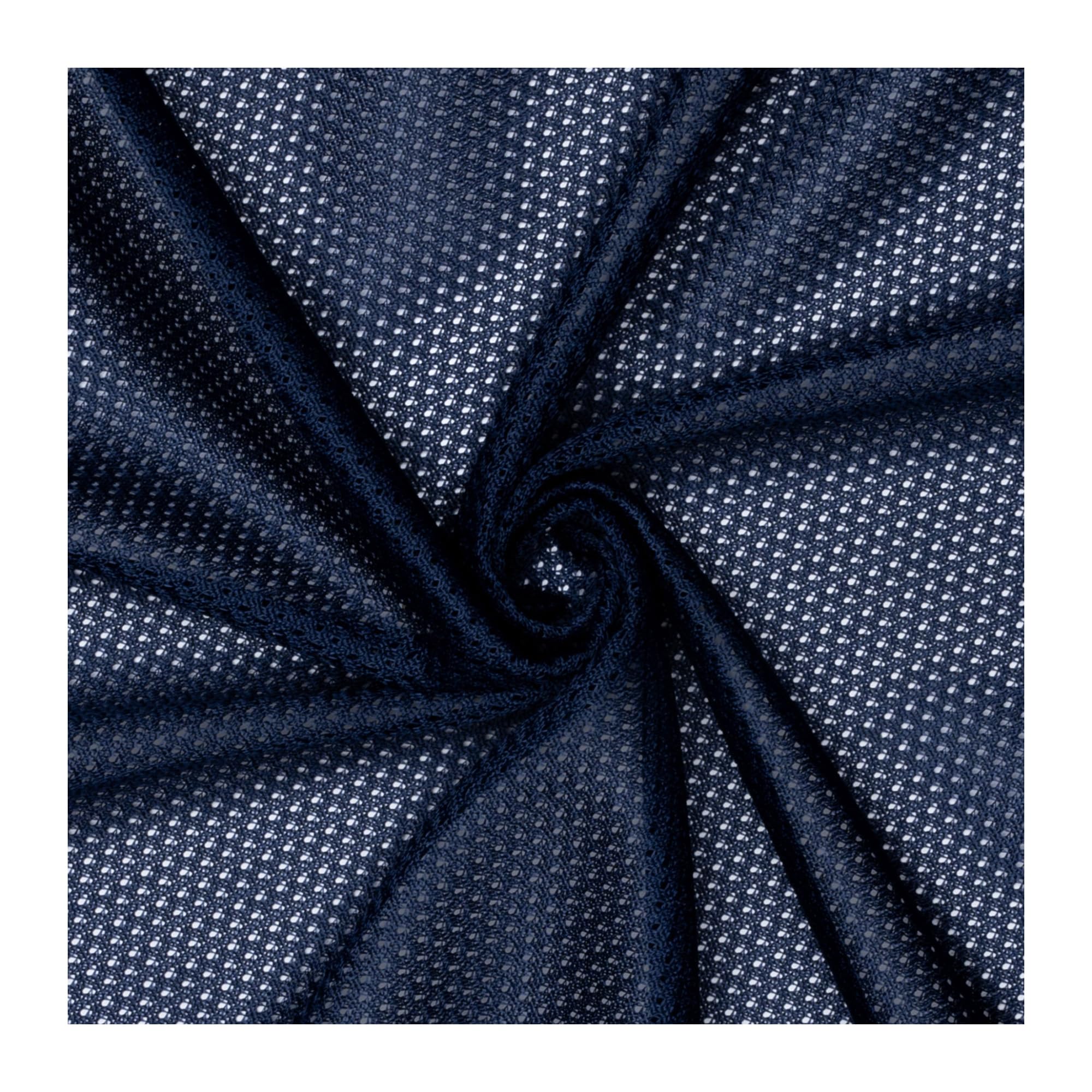 Pico Textiles 4-Yard Bolt Navy Polyester Micro Mesh Jersey Fabric - 60