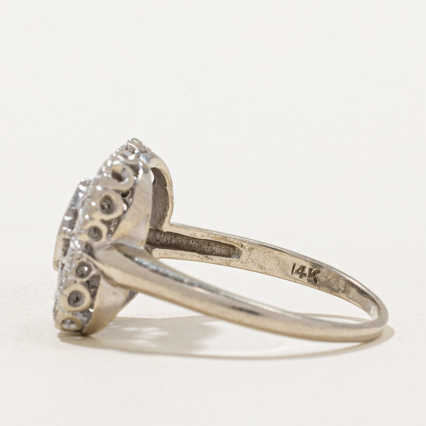 0.15ctw Diamond Lattice Ring - Size 8.5 | Elegant Stackable Wedding Band for Women | Perfect for Anniversary, Engagement & Everyday Wear