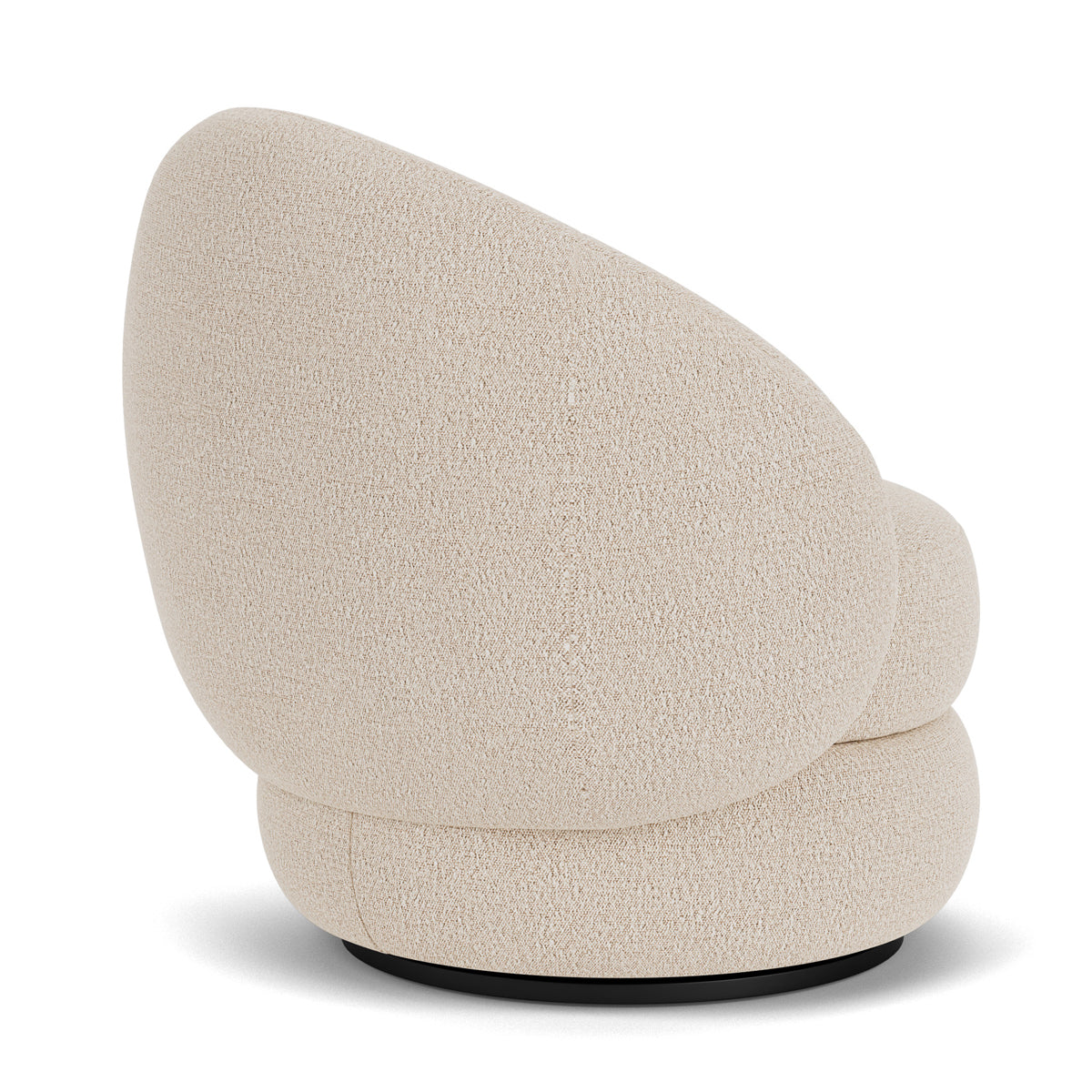 Alma Boucle Swivel Armchair - Modern Velvet Upholstered Accent Chair with 360° Rotation for Living Room, Bedroom & Office Decor
