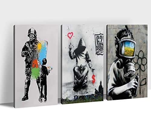 3Panels Graffiti Canvas - 07