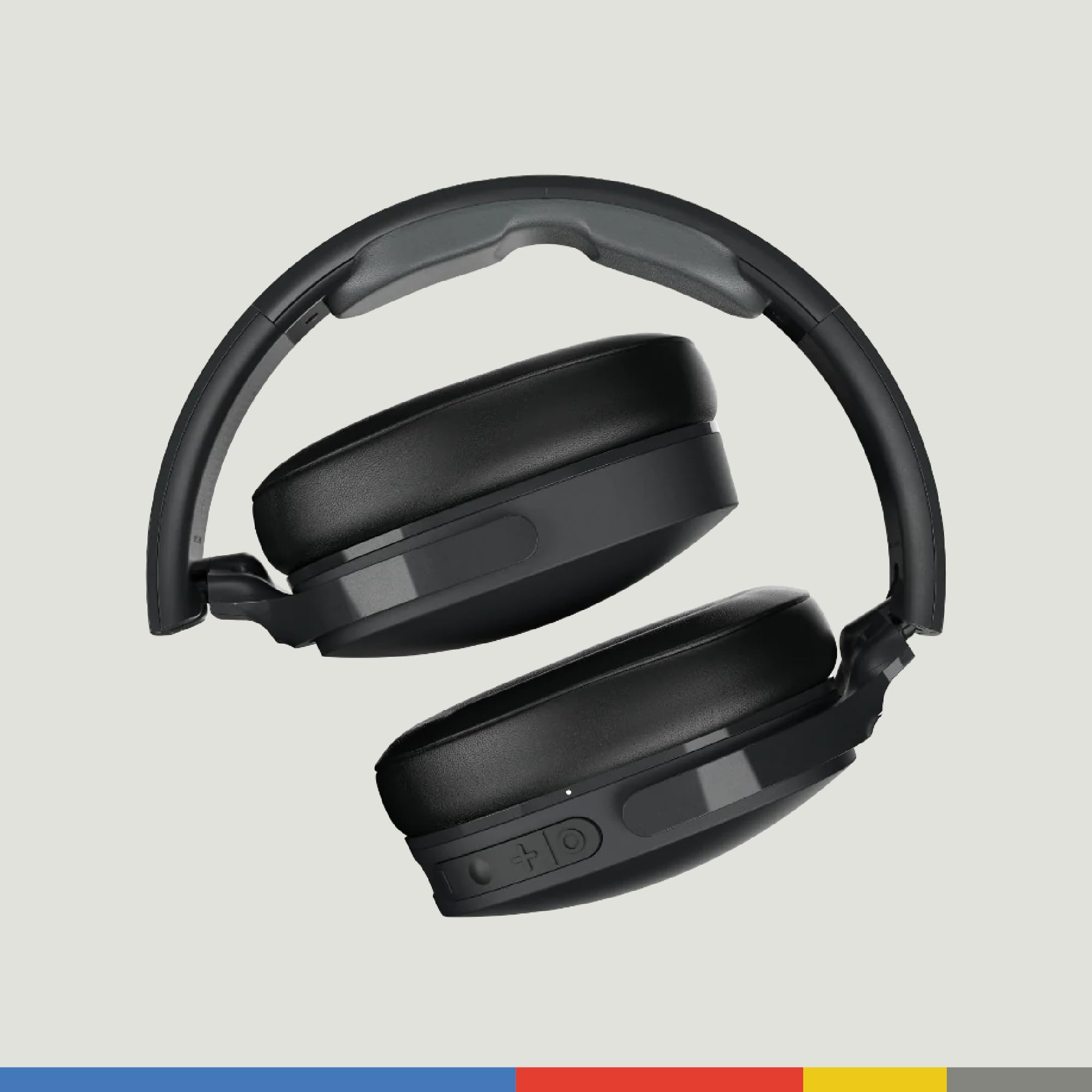 Skullcandy Hesh ANC Wireless Over-Ear Headphones with Active Noise Cancelling, 22-Hour Battery Life, Built-in Mic - Compatible with iPhone, Android & Bluetooth Devices (True Black) - Perfect for Travel, Work & Music Lovers
