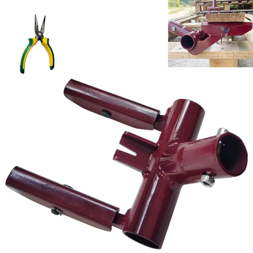 JINHAN Pallet Buster Tool - Heavy Duty Articulating Pivot-Action Head Deck Board Removal Tool - Wood Pallet Breaker Pry Bar Puller for Easy Pallet Disassembly (Without Handle) - Ideal for Warehouse, Shipping & Recycling Operations