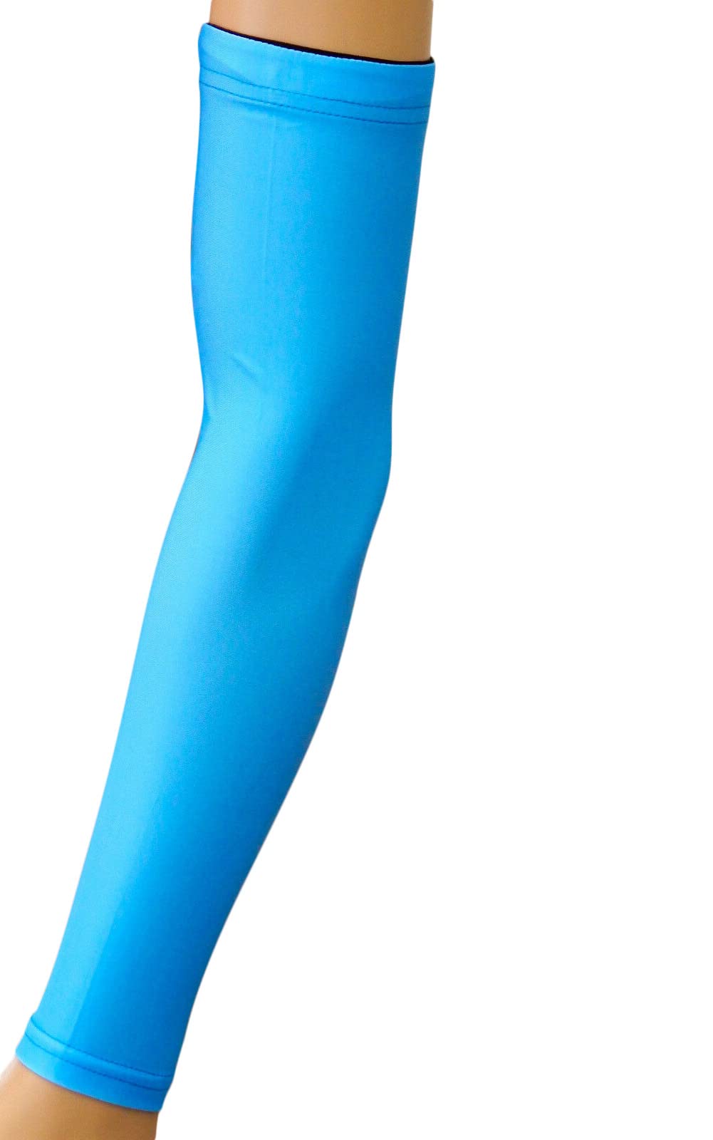 SportsFarm Moisture-Wicking Compression Arm Sleeves for Youth & Adults - Solid Color UV Protection for Running, Basketball, Cycling & Outdoor Sports