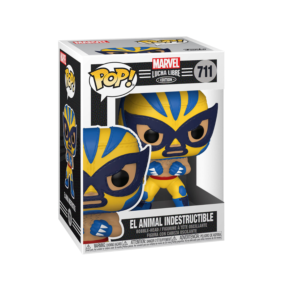 Marvel Lucha Libre: El Animal Indestructible Action Figure - Collectible Marvel Wrestling Superhero Toy for Kids & Adults - Perfect for Display, Play & Marvel Fans Collection