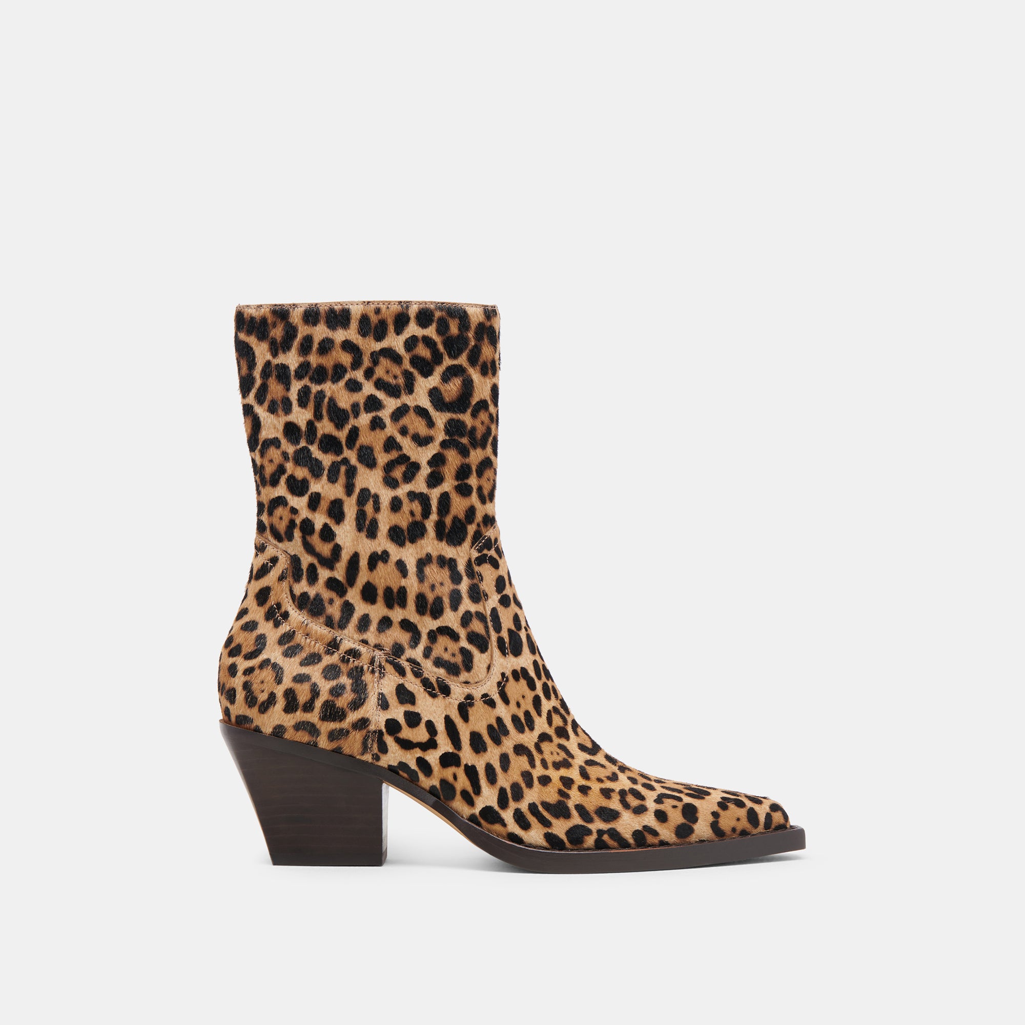 RUTGER Women's Fashion Leopard Print Calf Hair Boots - Stylish & Comfortable for Winter, Parties & Night Out