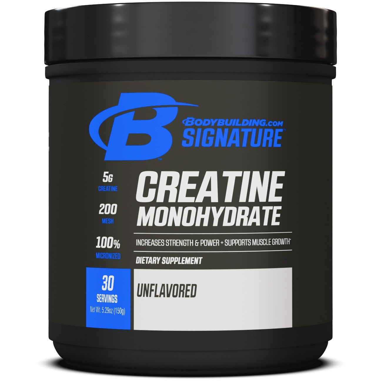 Bodybuilding.com Signature Creatine Monohydrate Powder - 300g Pure Micronized Creatine for Muscle Growth & Strength - Pre & Post Workout Supplement for Athletes & Fitness Enthusiasts