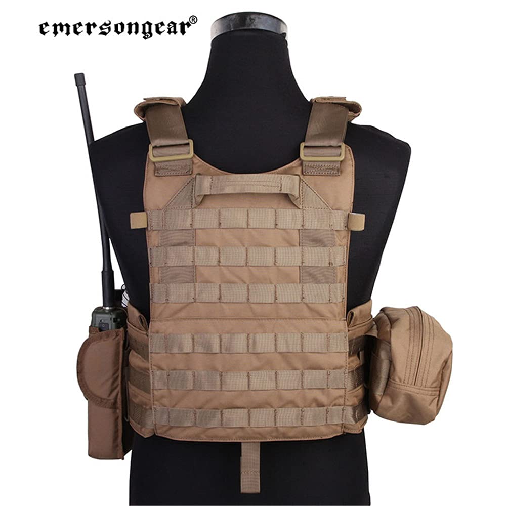 EmersonGear LBT6094A Tactical Vest for Airsoft & Paintball - MOLLE Compatible with Radio Pouch, Triple Magazine Pouch & Utility Dump Pouch | Perfect for Military Simulation, Outdoor Training & Tactical Games