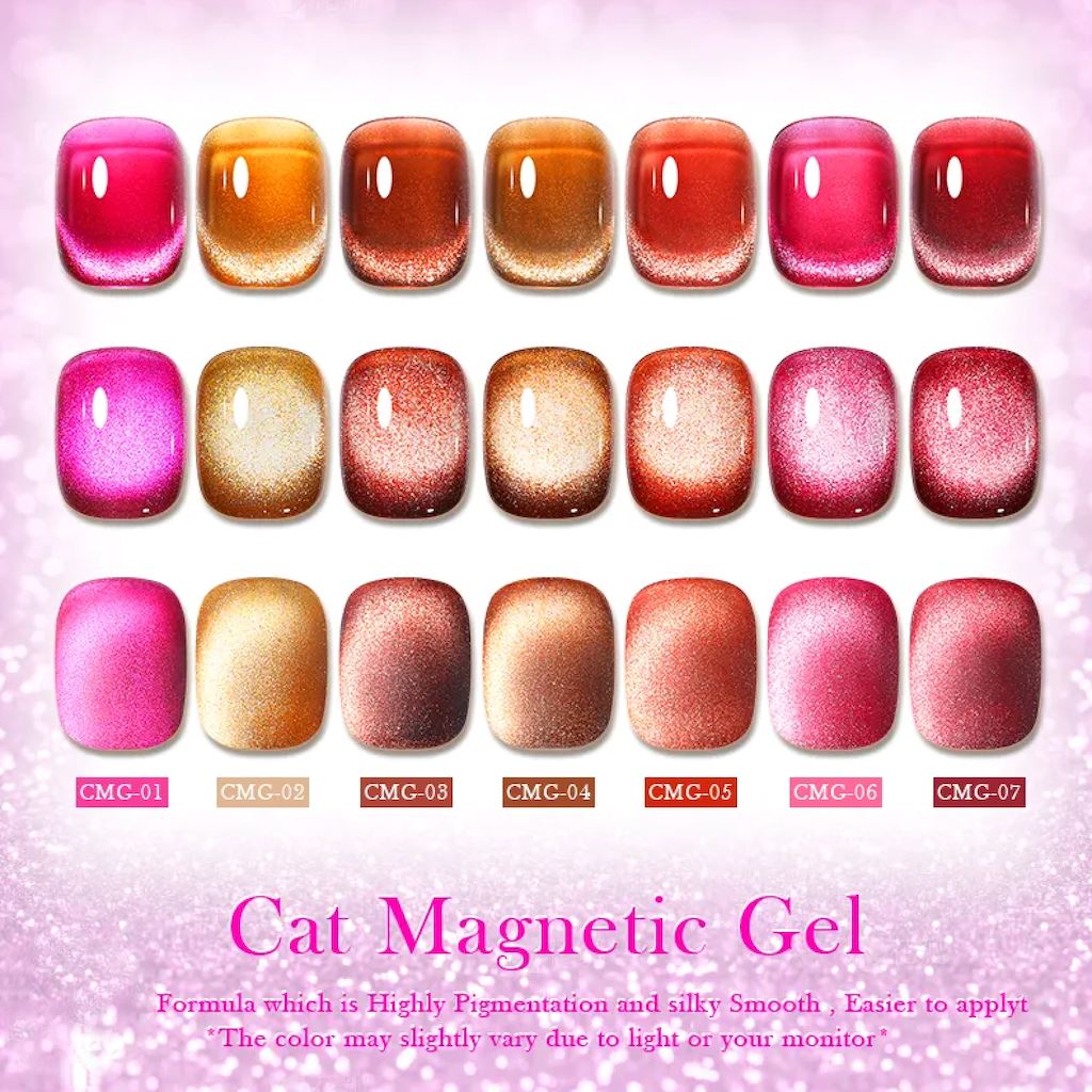 Born Pretty Jelly Amber Cat Eye Magnetic Gel Polish - Long-Lasting Nail Lacquer for Stunning Cat Eye Effect, Perfect for Manicures, Pedicures, and Special Occasions