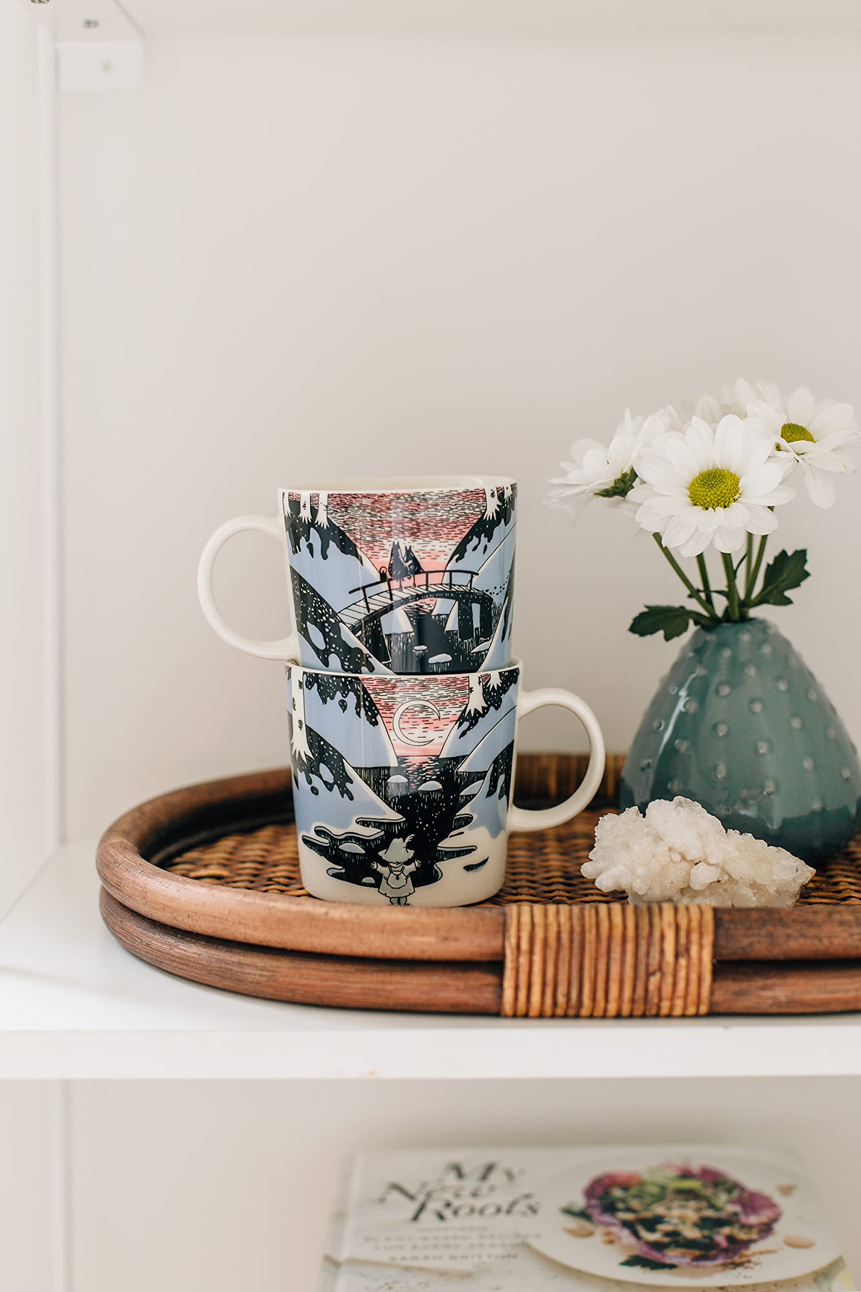 Moomin Day 2021 Special Edition Ceramic Coffee Mug with Gift Box - Blue, Pink, Black - Perfect for Tea, Coffee & Hot Chocolate at Home or Office