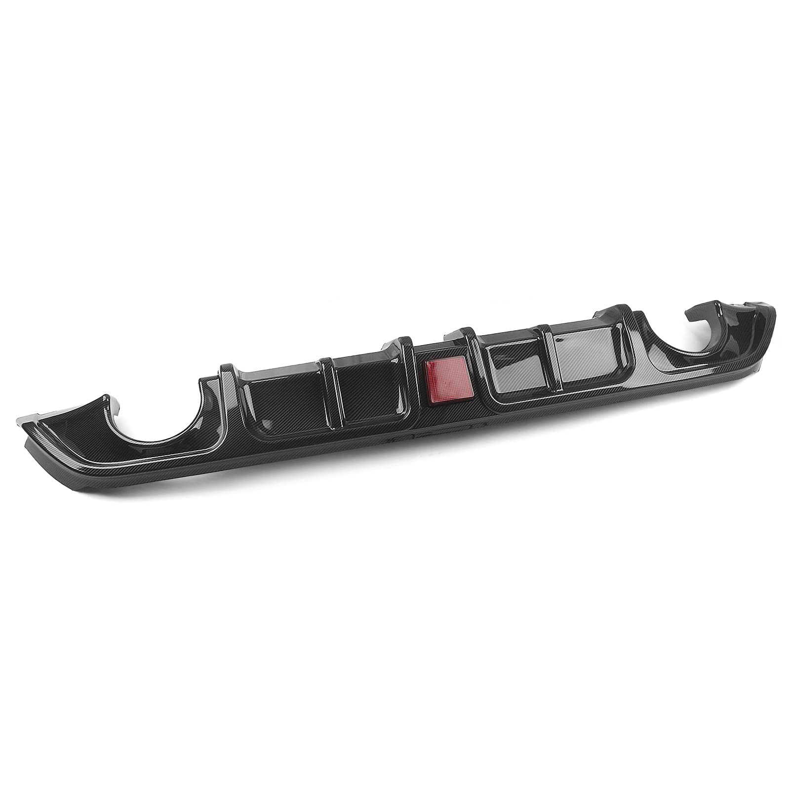 Carbon Fiber Rear Bumper Diffuser with LED Brake Light for 2017-2022 Infiniti Q60 - Upgrade Your Car's Style & Aerodynamics for Street Racing & Show Cars
