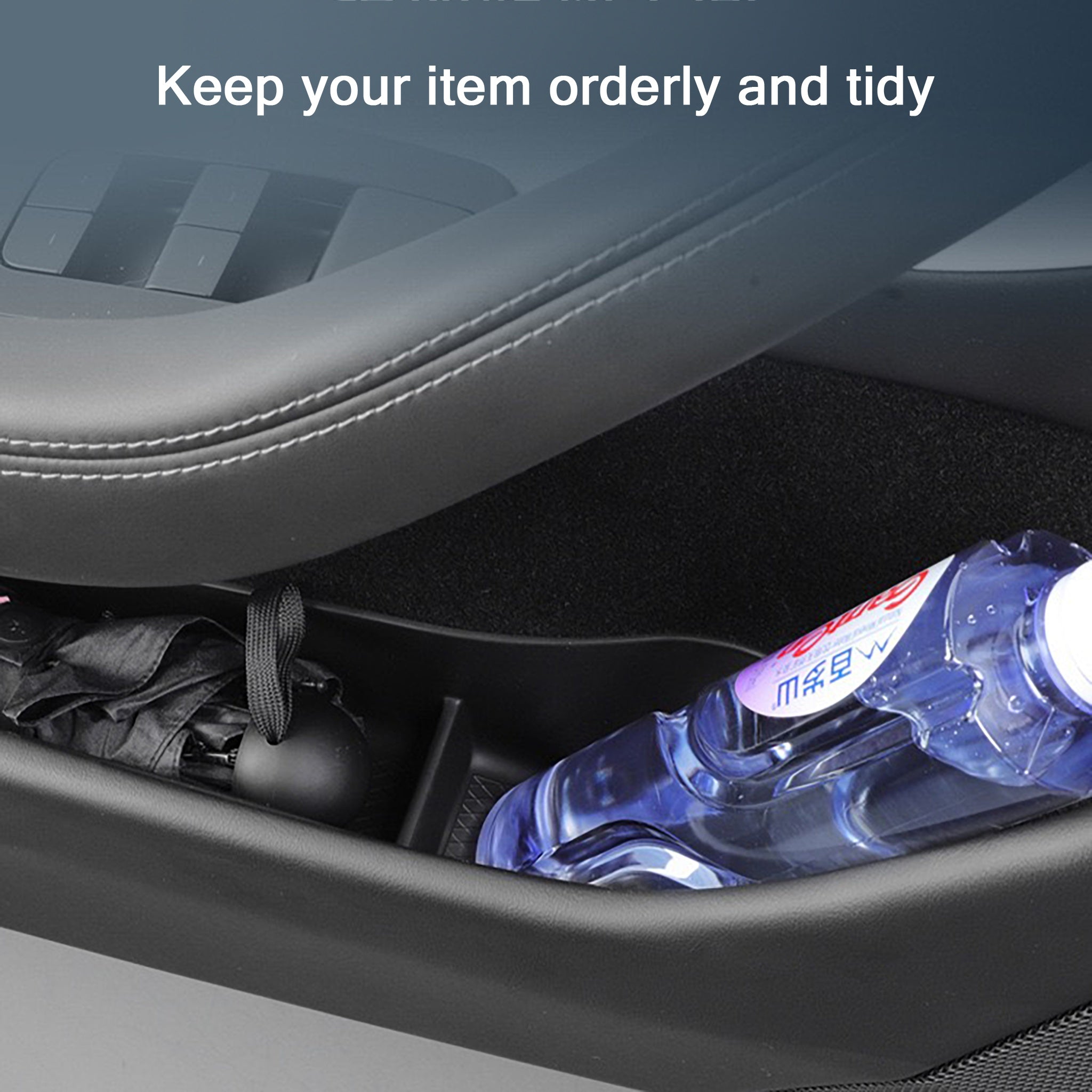 Tesla Model 3 Highland 2024+ Door Side Storage Organizer Box - Premium Car Accessories for Model 3 - Perfect for Storing Sunglasses, Keys, and Small Essentials While Driving