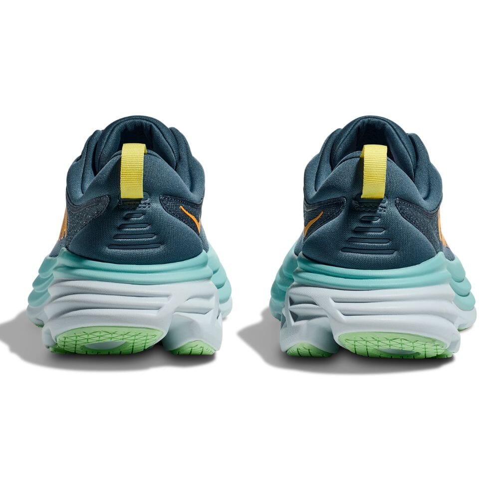 Hoka Men's Bondi 8 Running Shoes - Lightweight Cushioned Sneakers for Marathon, Jogging & Walking - Breathable Mesh Upper with Maximum Support & Comfort