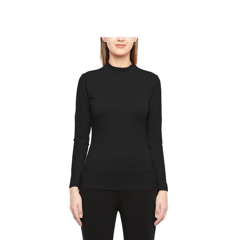 Prime Fashions Women's Stretch Turtle Neck Long Sleeve Polo Top - Comfortable Casual Jumper for Work, Office & Everyday Wear