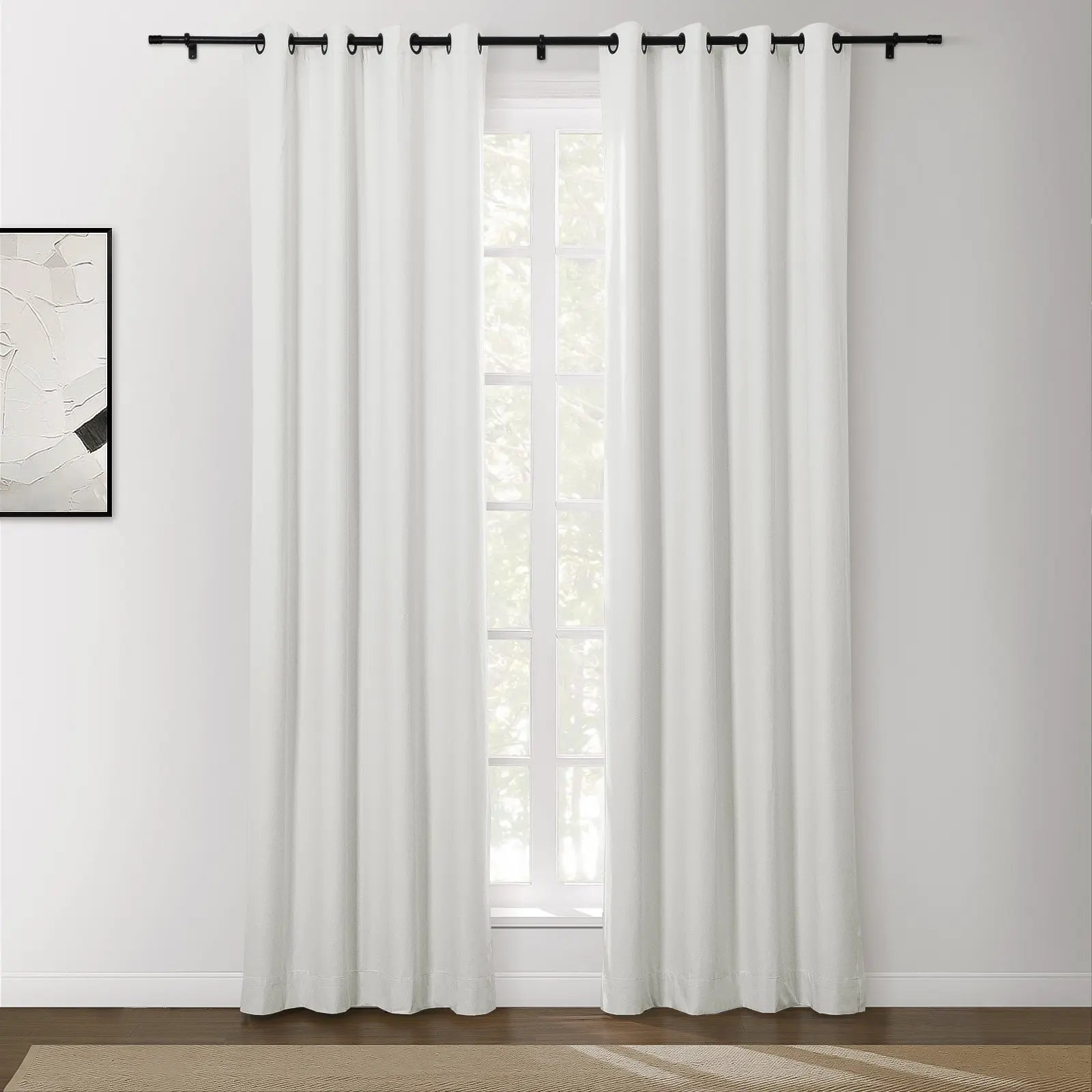 Lila 100% Blackout Curtains with Grommet Top - Light Blocking Window Drapes for Bedroom, Nursery & Home Theater