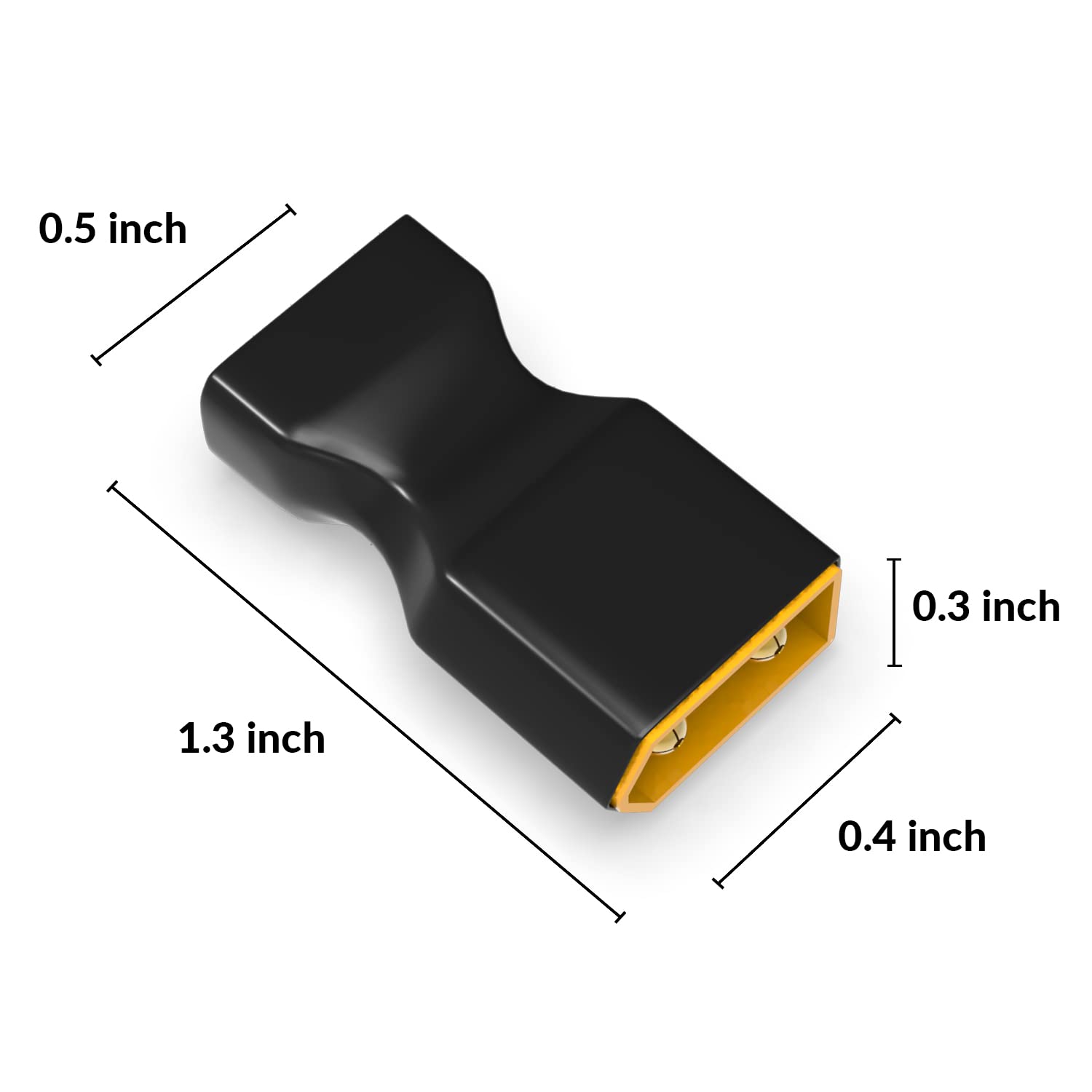 4PCS T Female to XT60 Adapter Connector Plug - Male & Female Servo Connector for RC LiPo Battery, ESC, Motor Controller - Perfect for RC Cars, Airplanes, Drones and Balance Chargers