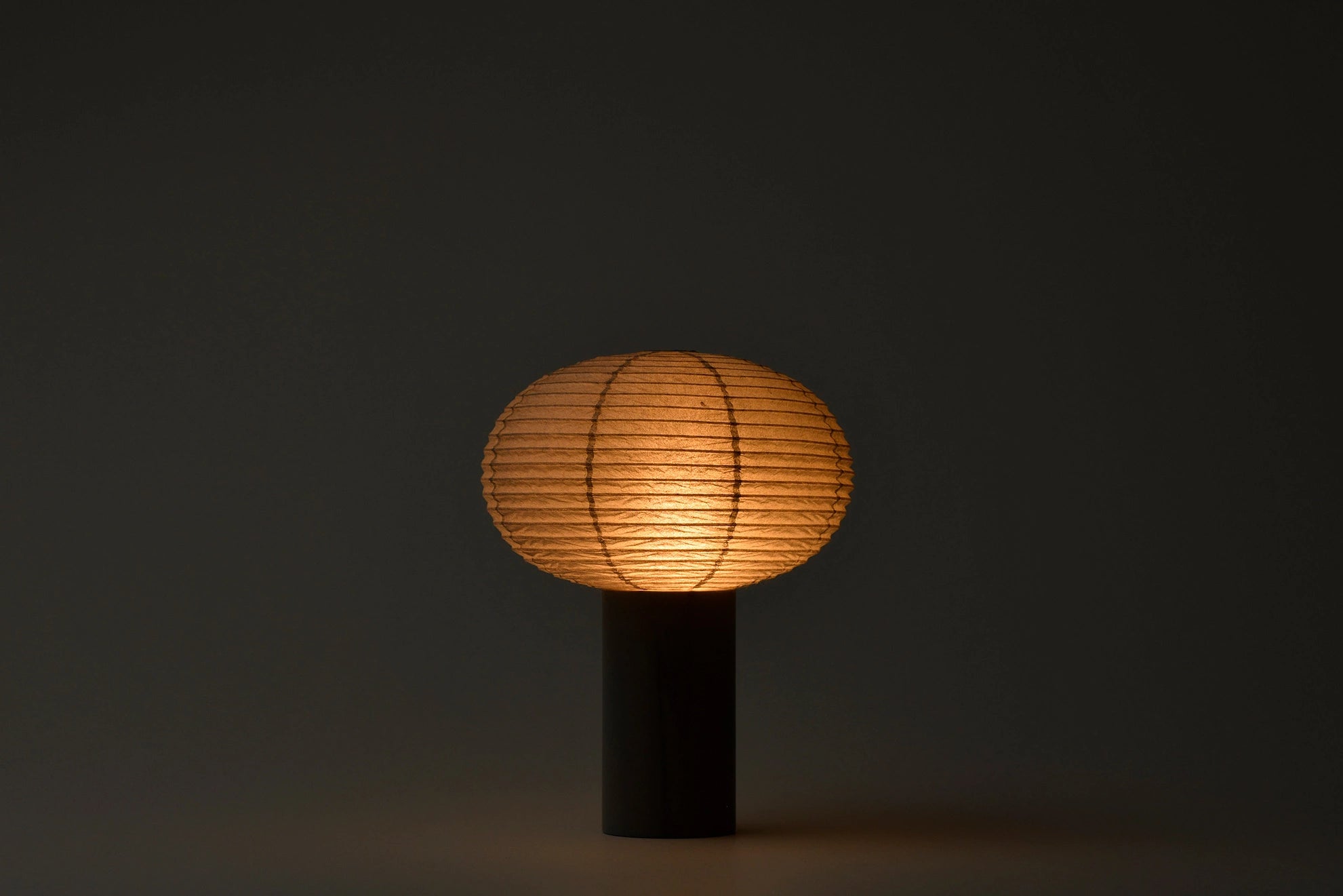 Japanese Chochin Lantern - Traditional Oval Paper Lantern for Home Decor, Garden, and Tea Ceremony