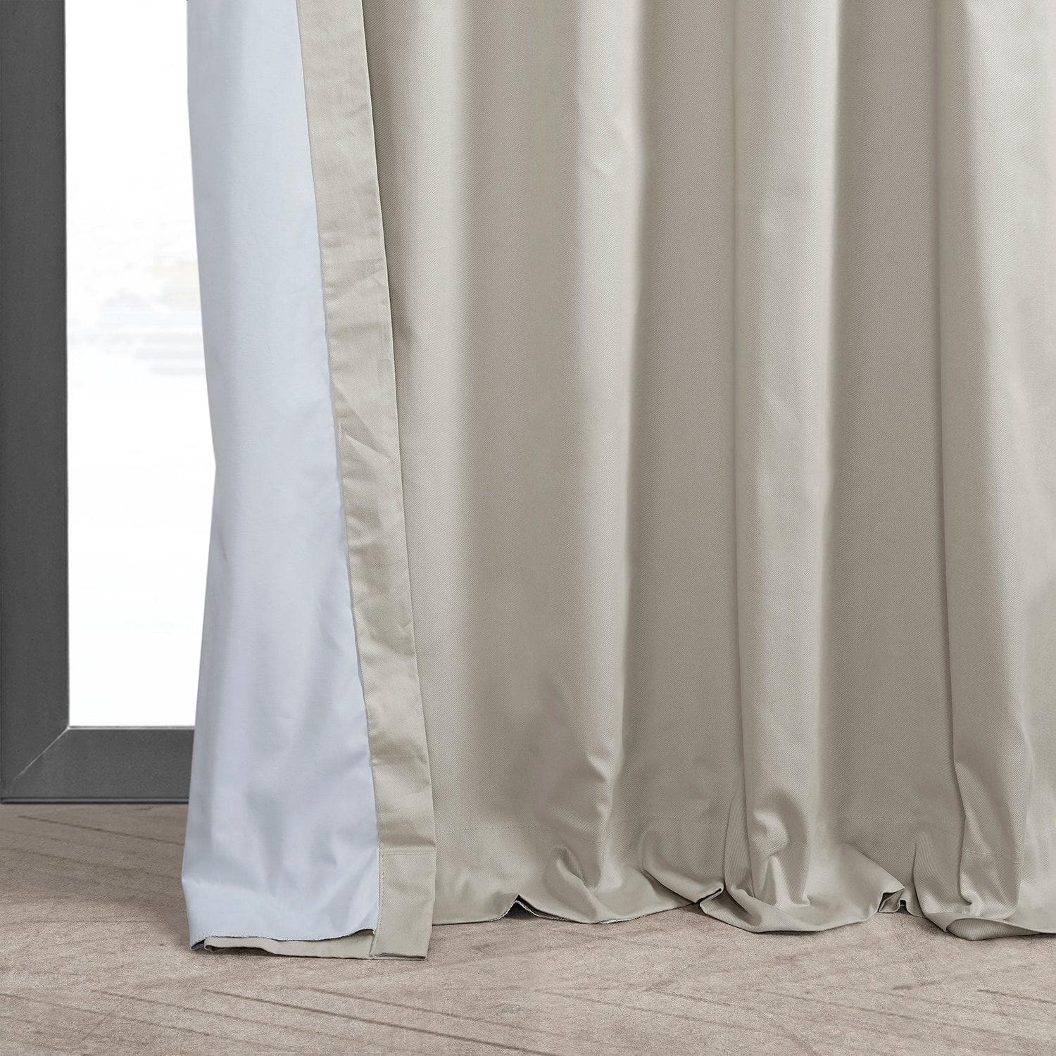 Premium Hazelwood Beige 100% Blackout Curtains for Bedroom & Living Room - Thermal Insulated Solid Cotton Hotel Drapes for Better Sleep & Energy Efficiency