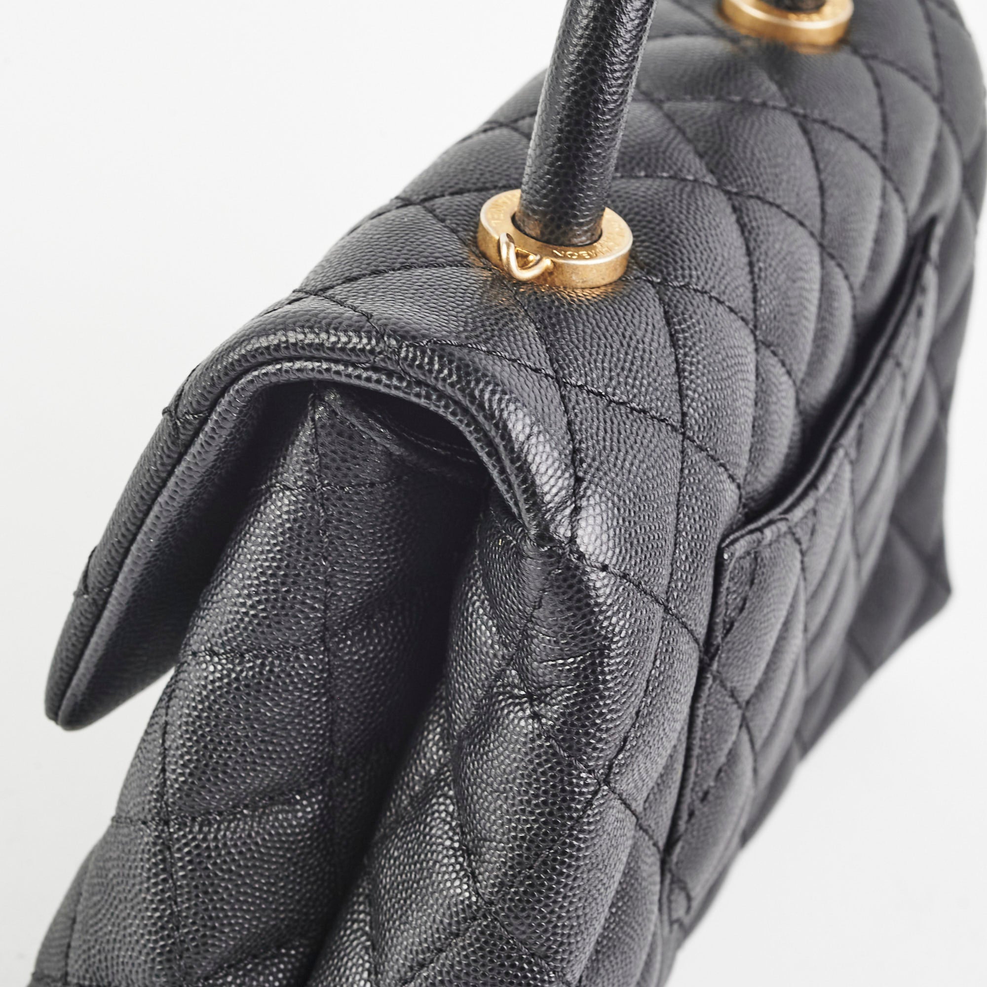 Chanel Small Coco Handle Bag in Black Caviar Leather - Luxury Crossbody Purse for Women, Perfect for Date Night & Evening Events