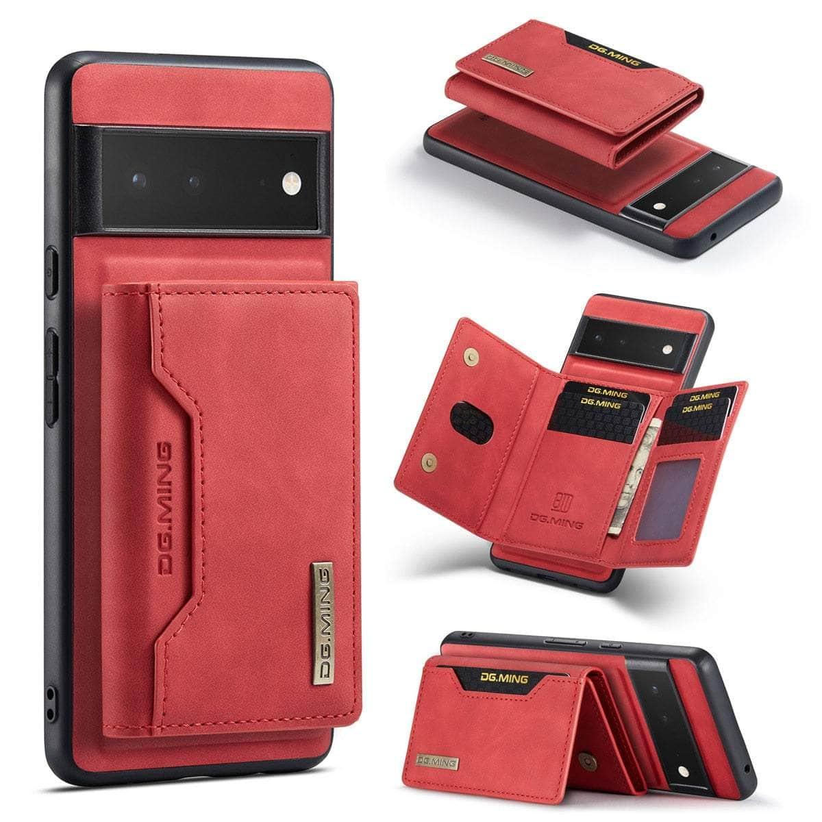2 in 1 Detachable Pixel 7 Pro Card Holder Wallet Case - Slim Protective Phone Cover with RFID Blocking - Perfect for Travel, Work & Everyday Use