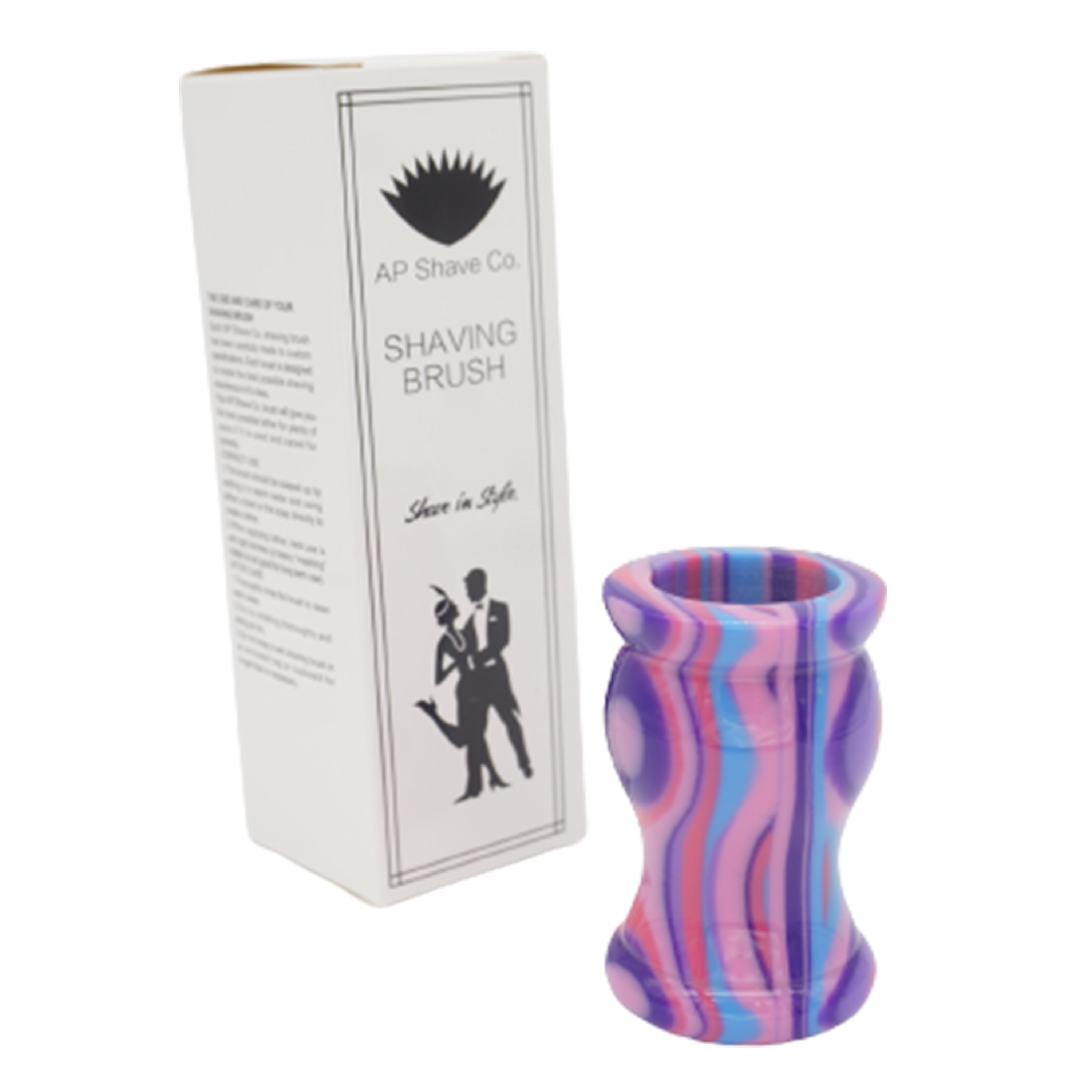 Premium Handcrafted Purple Haze Shaving Brush Handle - Fits 24mm & 26mm Knots - Perfect for Wet Shaving & Grooming Gifts for Men