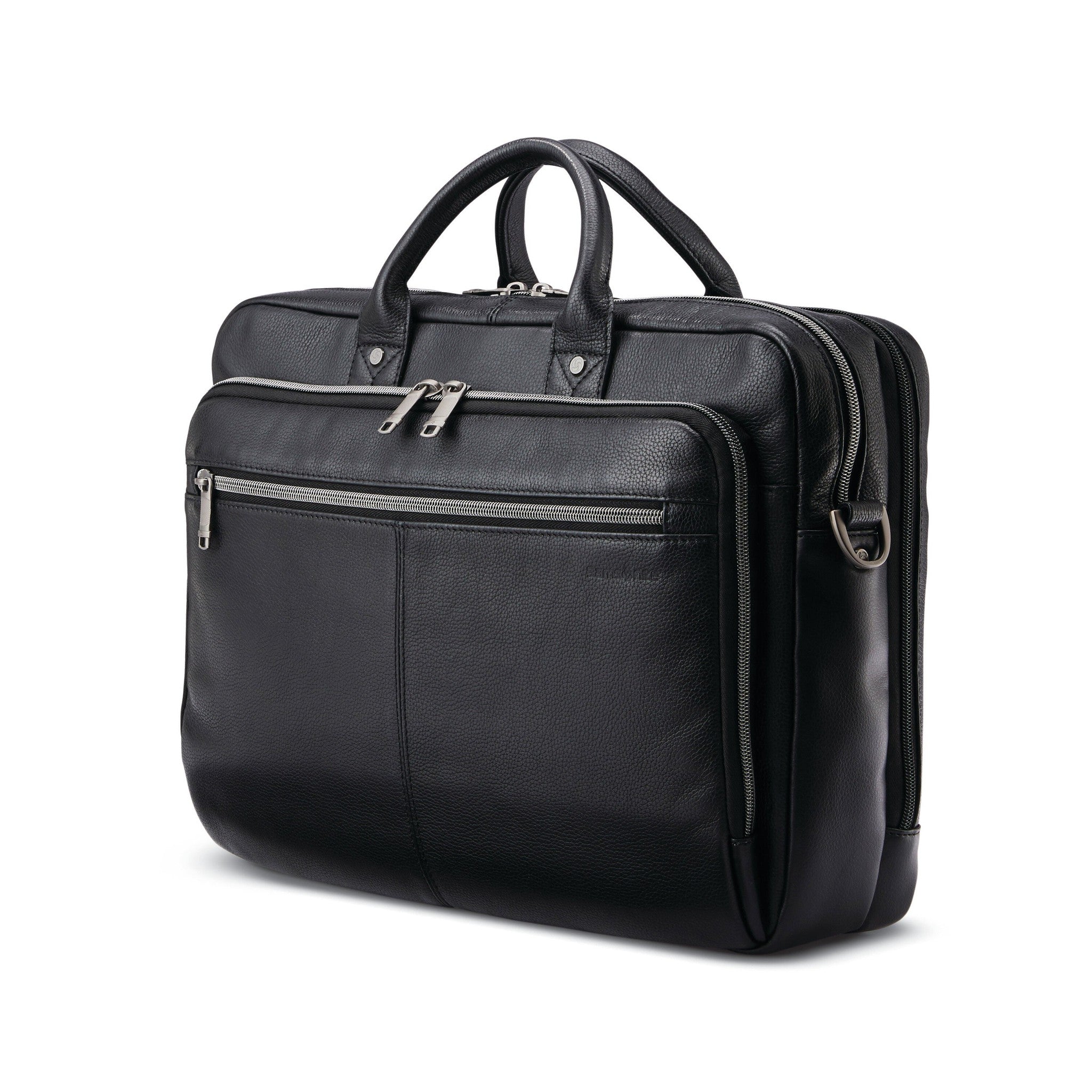 Samsonite Classic Leather Toploader Business Briefcase - Durable Laptop Bag for Work, Travel & Office Commute | Professional & Stylish Carry-On for Men & Women