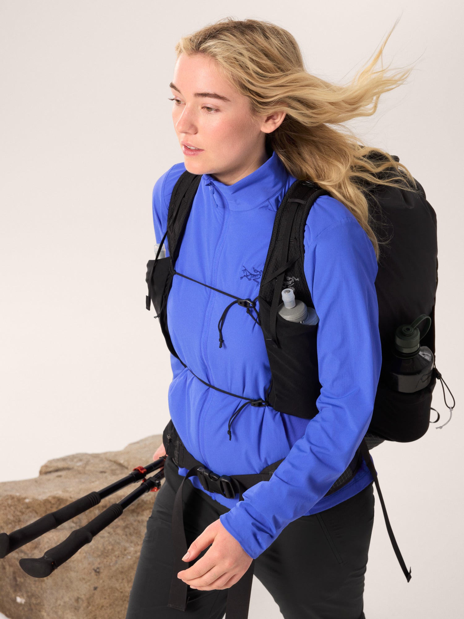 Women's Atom SL Jacket - Lightweight Water-Resistant Hooded Shell for Hiking & Outdoor Adventures - X000009510