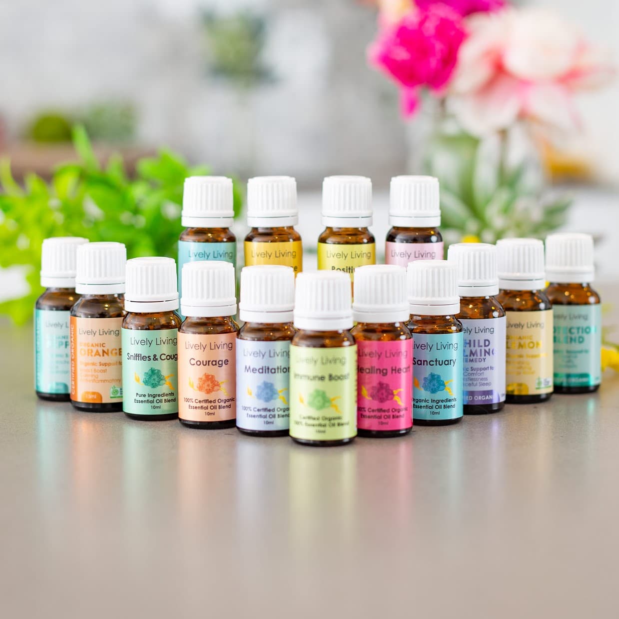15-Pack Organic Essential Oils Set - Choose Any 15 Scents + Free Bonus Gifts - Perfect for Aromatherapy, Diffusers & DIY Beauty Products