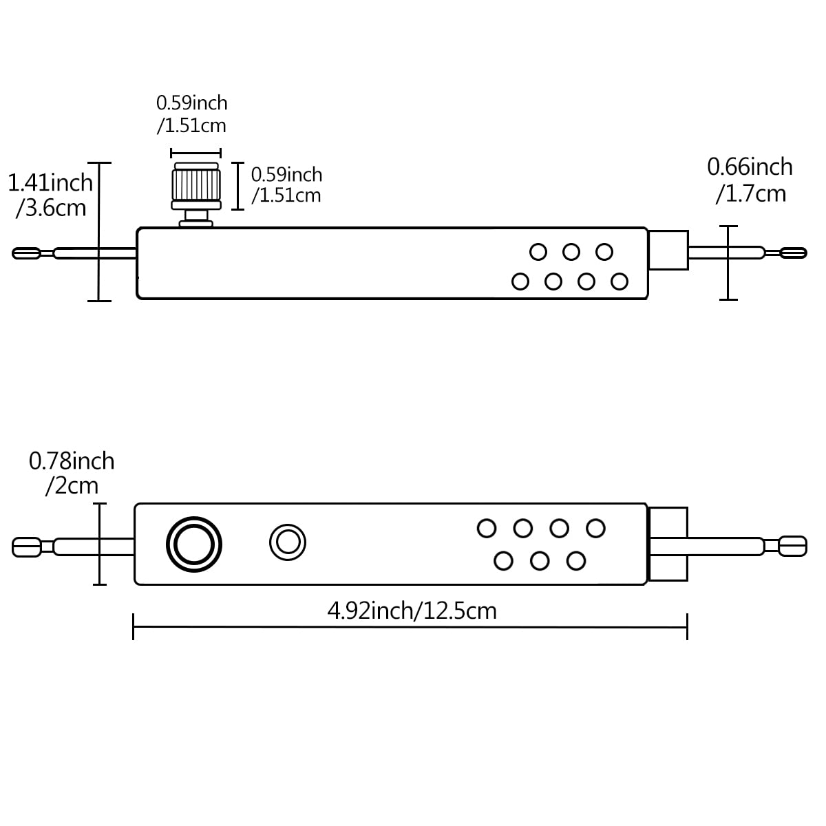 Zing Ear ZE-02 500W Max LED Dimmer Switch Kit with 4 Knobs - Compatible with Incandescent, Halogen & LED Floor Lamps - Perfect for Living Room, Bedroom & Office Lighting Control