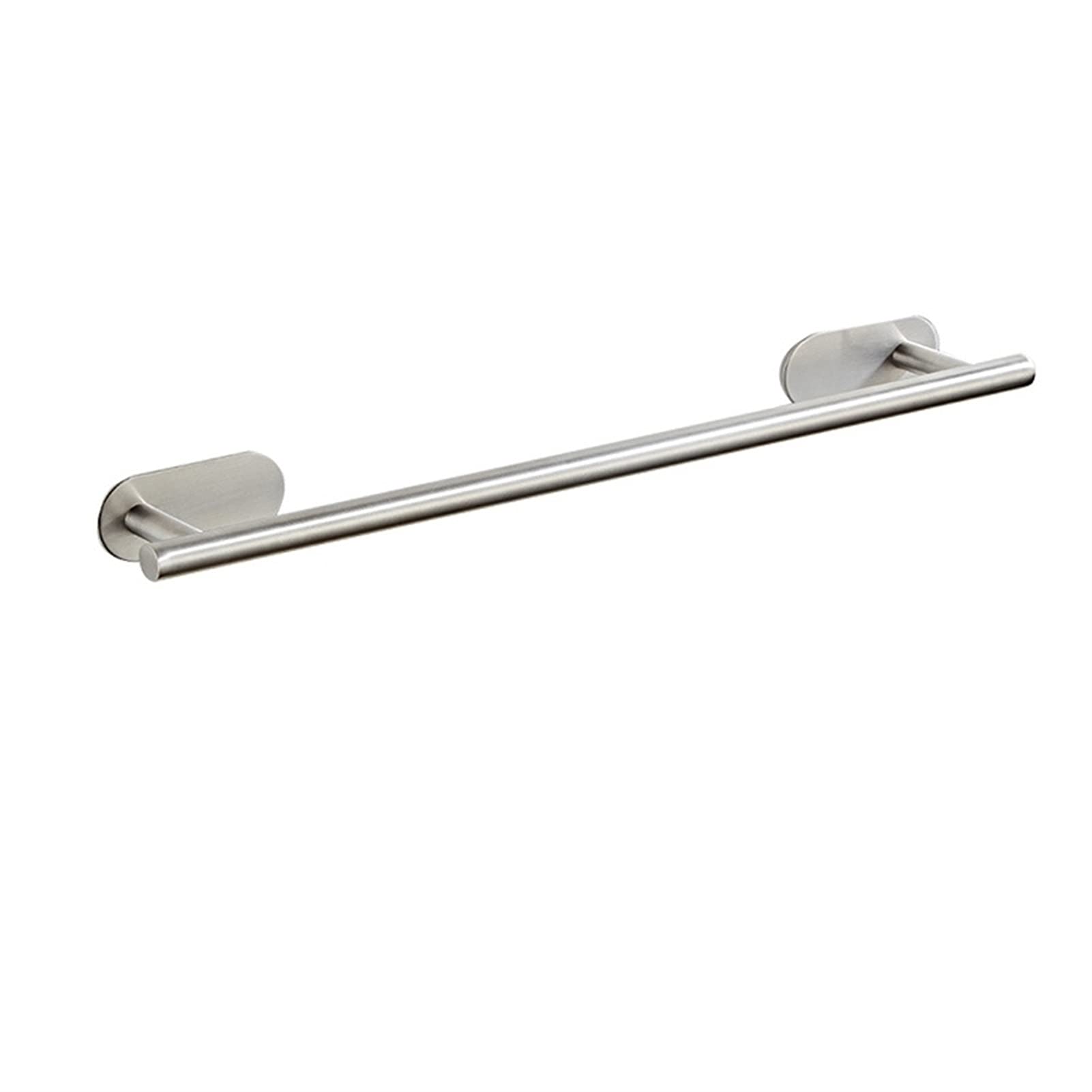 Stainless Steel Towel Rail - 60cm Wall Mounted Bathroom Towel Rack & Shower Shelf Organizer - Self Adhesive Space Saving Storage for Bathrooms, Kitchens, and Laundry Rooms