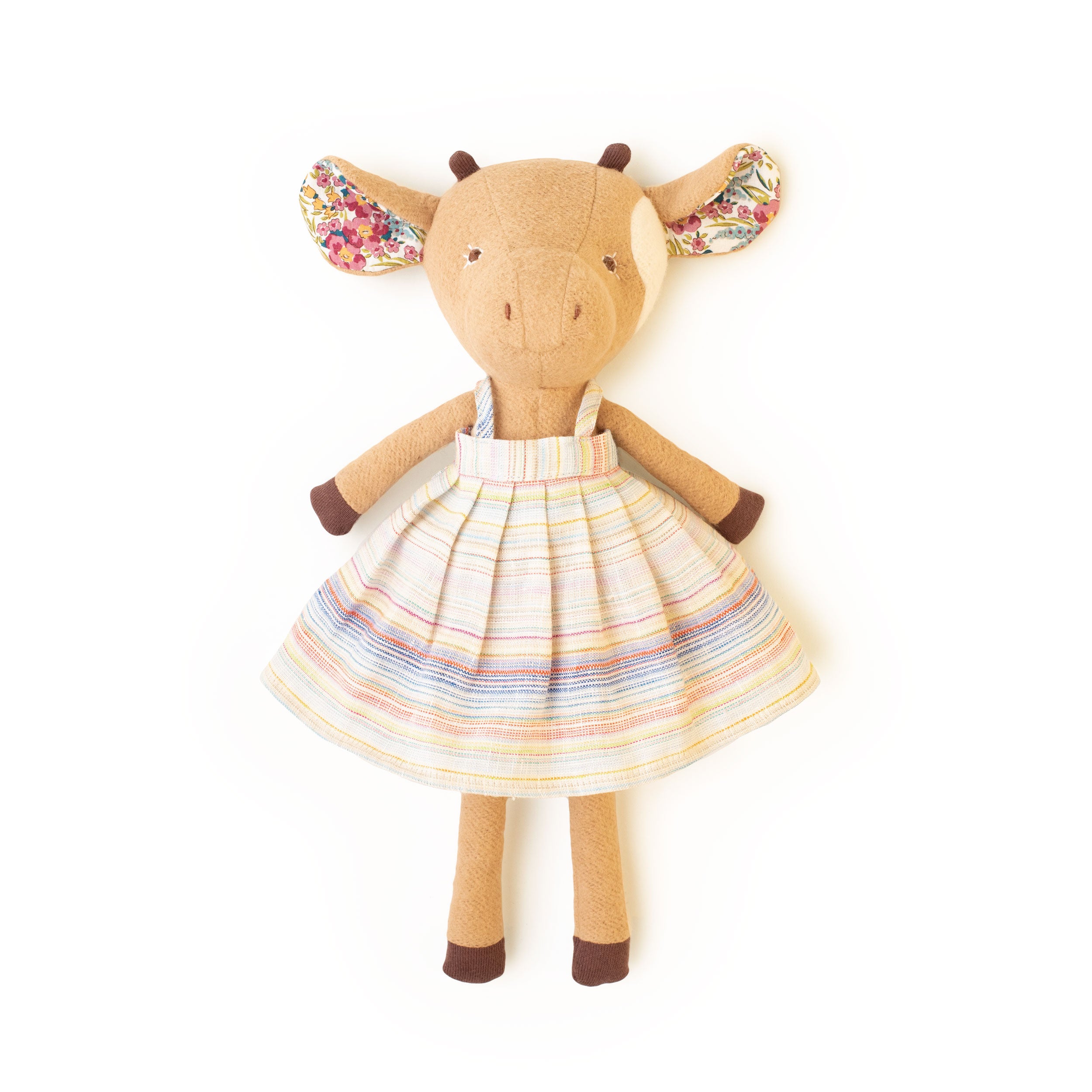 Primrose Cow Plush Toy - Soft & Cute Stuffed Animal for Kids, Nursery Decor, Baby Shower Gift - Perfect for Cuddling, Playtime, and Room Decoration