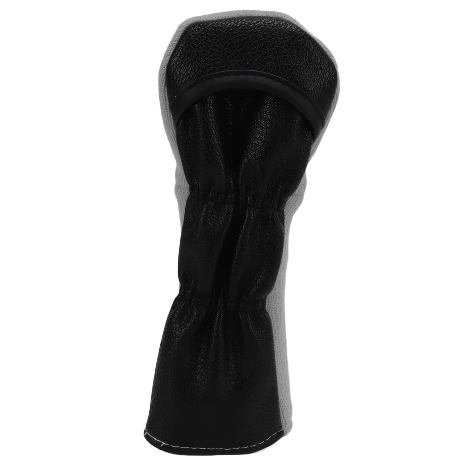 Premium Golf Club Head Covers - 8.9x3.7in Leather & Fabric Hybrid Wood Covers with X Pattern Design for Men & Women | Ideal for Driving Range Practice, Course Play & Club Protection