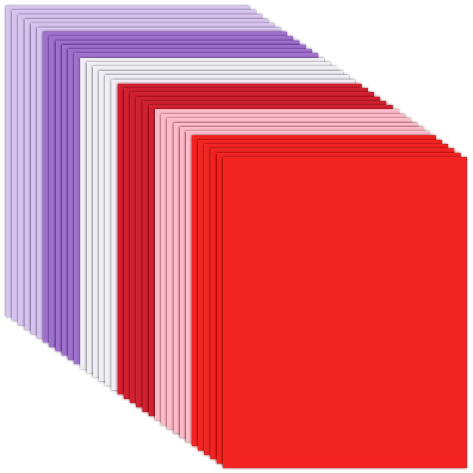Dispowreath 200 Sheets Valentine's Day Cardstock Paper 8.5 x 11 Inches - Premium Red & Pink Scrapbook Paper for DIY Crafts, Greeting Cards, Invitations, Scrapbooking - Perfect for Valentine's Day Decorations, School Projects, and Party Supplies