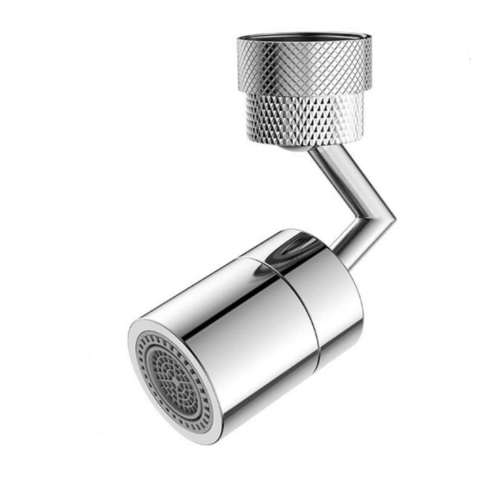 720 Degree Swivel Kitchen Faucet Aerator - High Flow Dual Function Rotatable Tap Sprayer Attachment for Sink (Easy Installation) | Perfect for Kitchen & Bathroom Faucets, Dish Washing & Water Saving