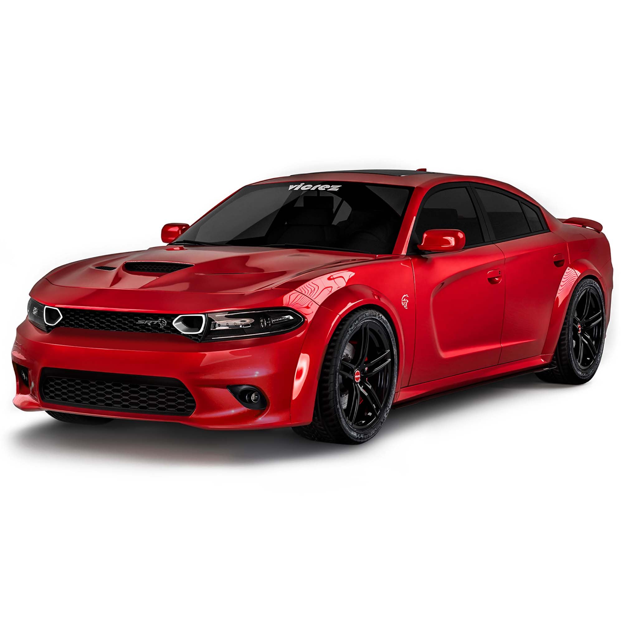 Vicrez LED Lights for SRT Grilles vz102173 - Compatible with Dodge Charger 2015-2022 | Upgrade Your Car's Front Grille Lighting for Enhanced Style & Night Visibility