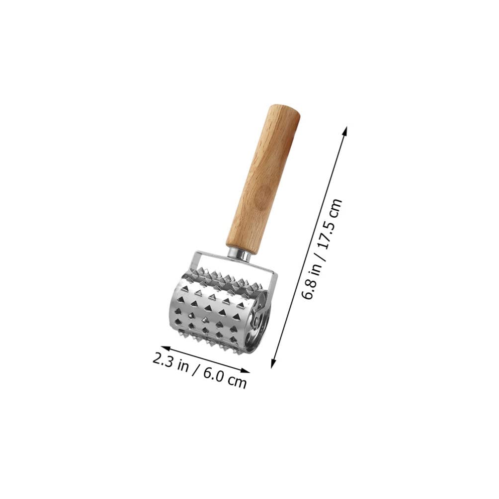 Premium Wooden Handle Meat Tenderizer - Heavy Duty Metal Needle Steak Pounder for Beef, Pork & Chicken | Perfect for Home Cooking, BBQ & Restaurant Use